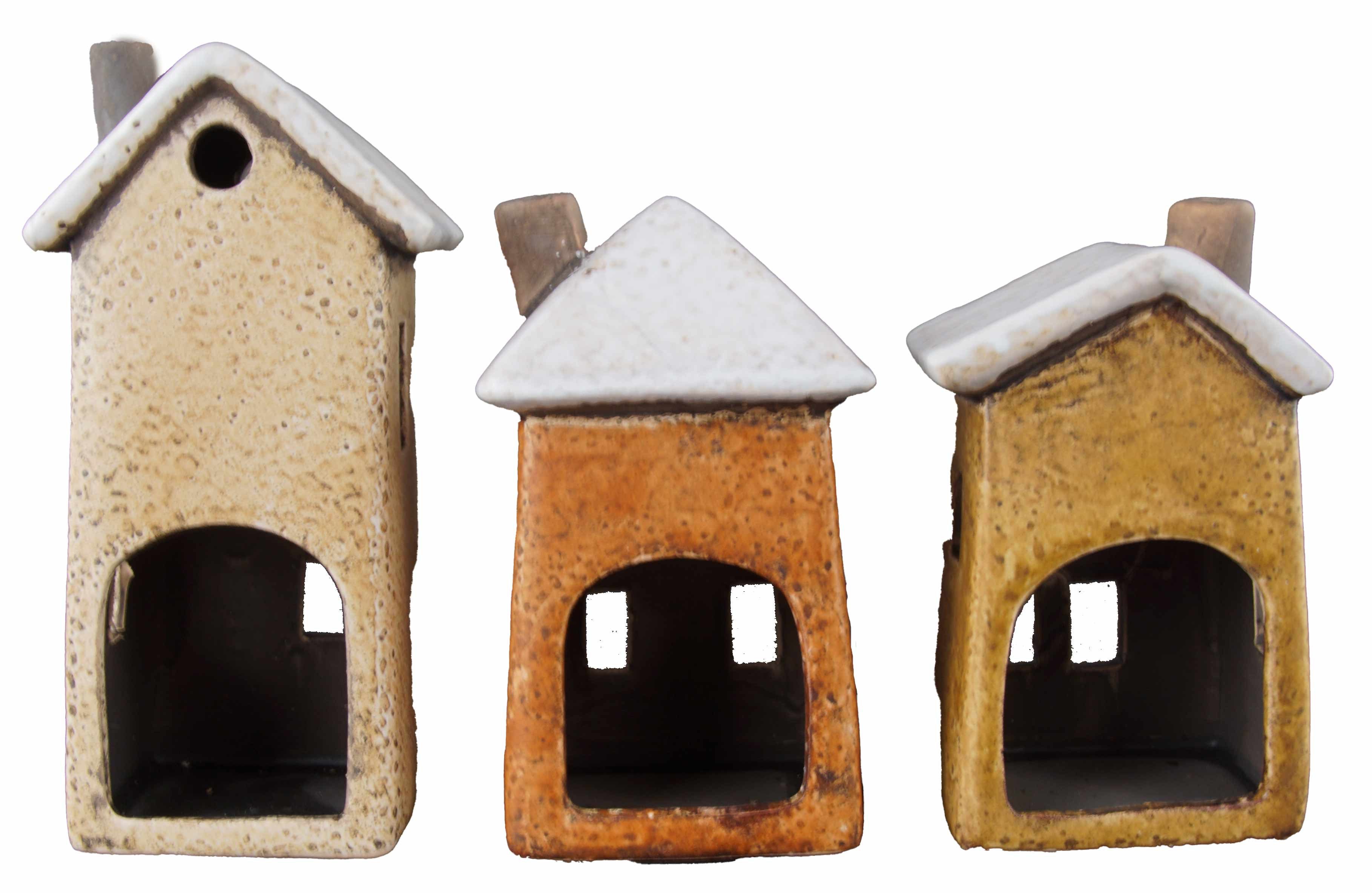 Posiwio Windlicht 3er Set Haus Windlicht,Weihnachten,Deko,Winterzeit,Windli günstig online kaufen