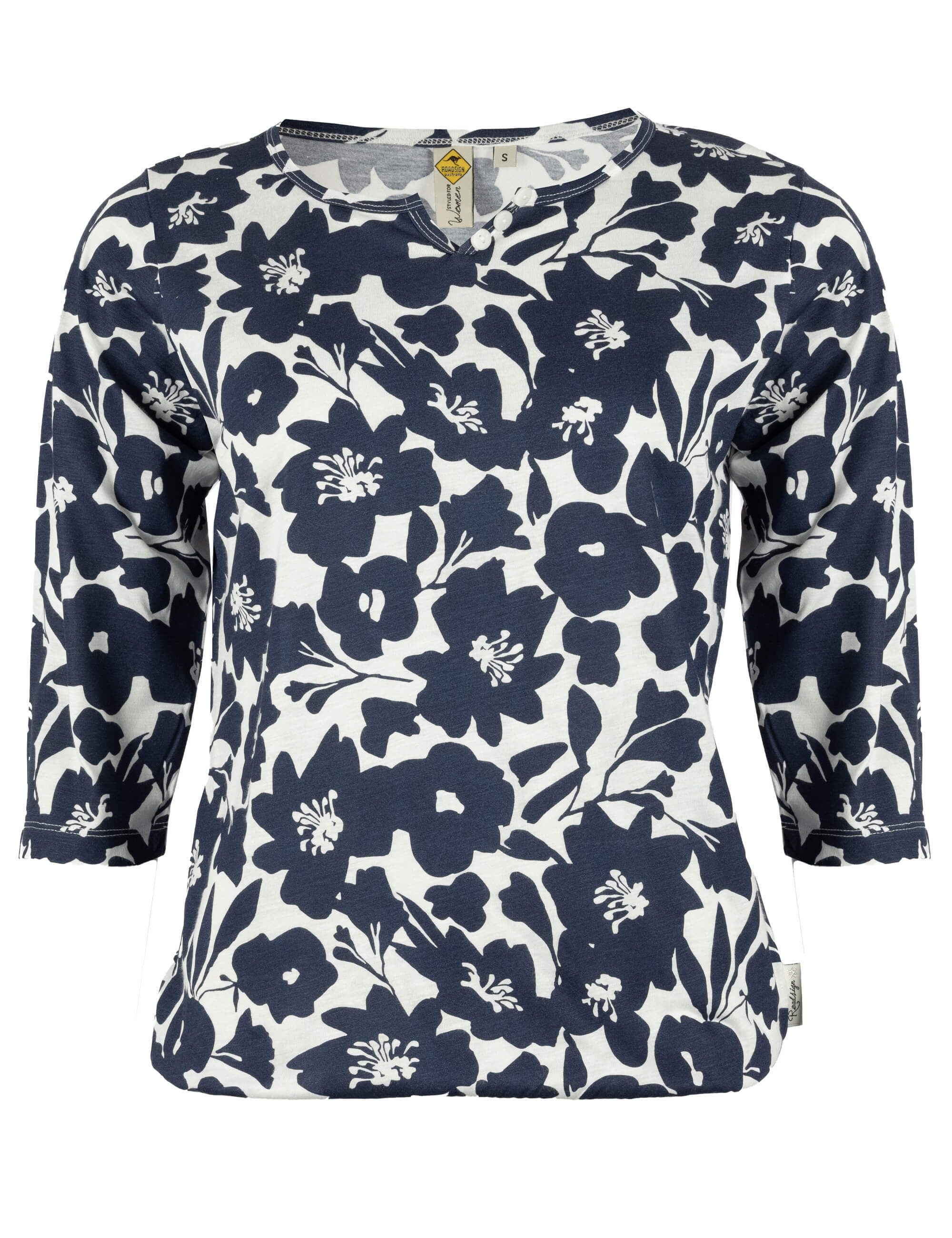 ROADSIGN australia Langarmshirt Urban Nature (1, 1-tlg., 1) Floraler Druck, softes Material, feminine Linie für den Sommer