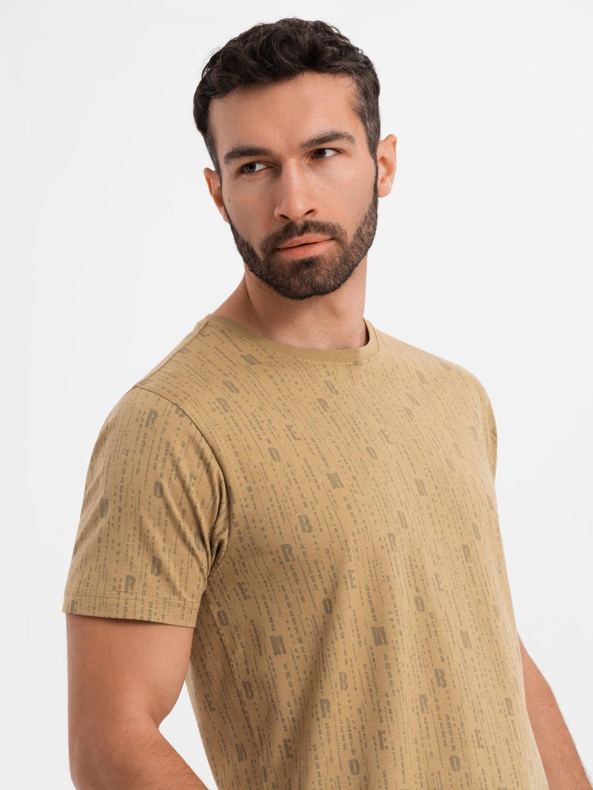 OMBRE Print-Shirt Bedrucktes Baumwoll-T-Shirt mit Rundhalsausschnitt günstig online kaufen