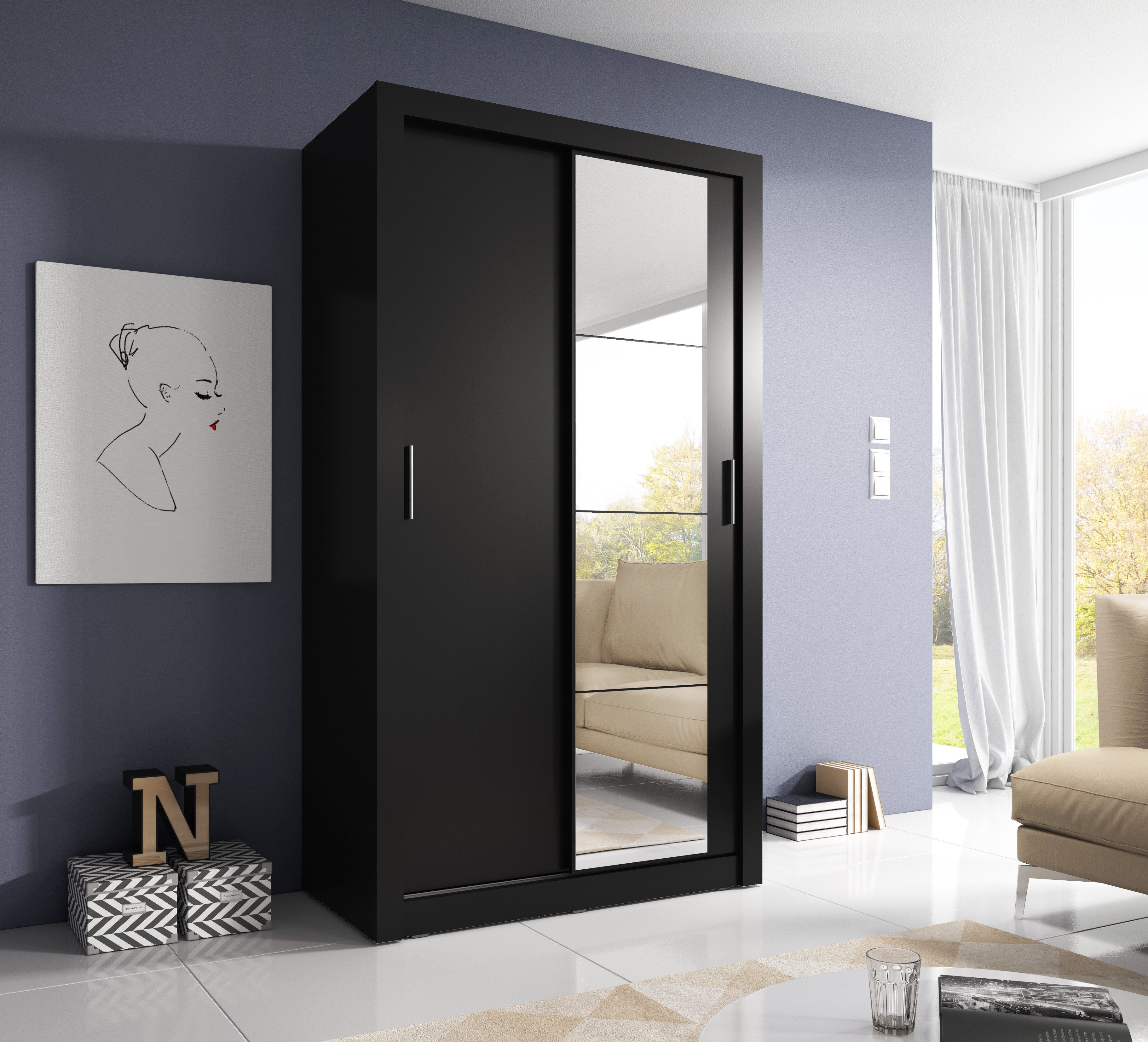Compleo Kleiderschrank ARTI 06, 2-türig, Schwebetürenschrank günstig online kaufen