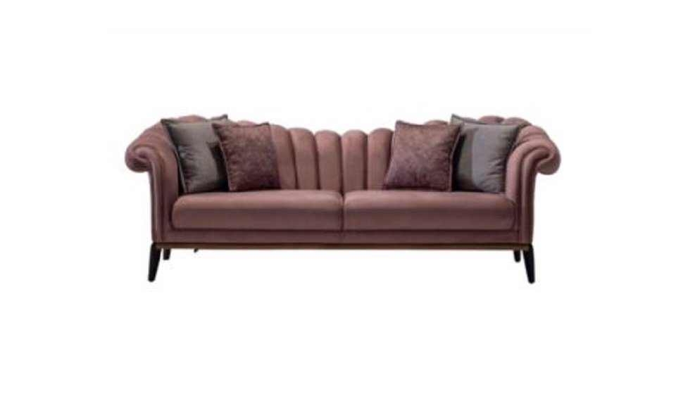 JVmoebel Sofa, Dreisitzer Luxus 3 Sitzer Couch Polster Sofa Stoff Textil Couchen Neu