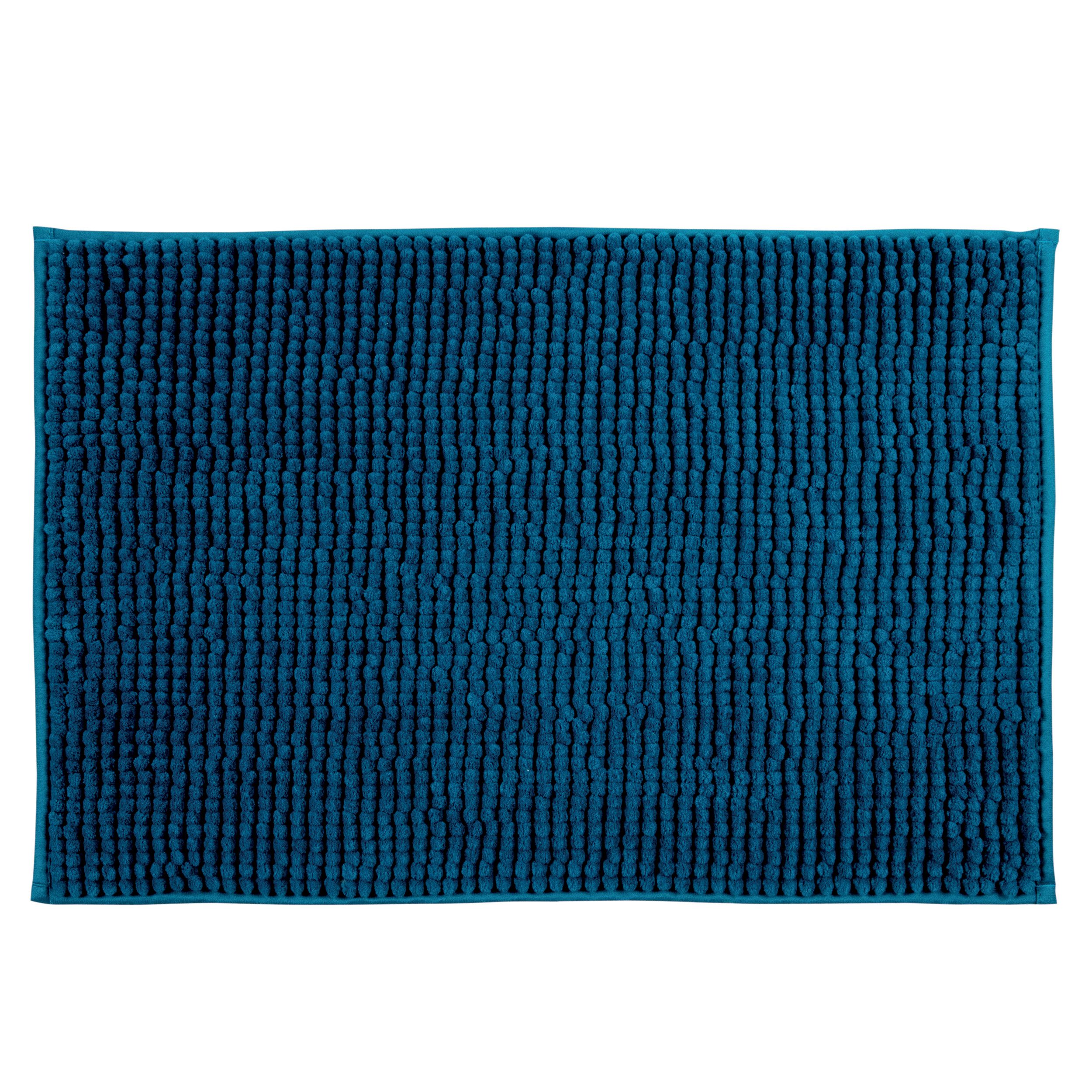 MSV Badematte MSV Badteppich Badvorleger Duschvorleger Chenille Hochflor Badematte