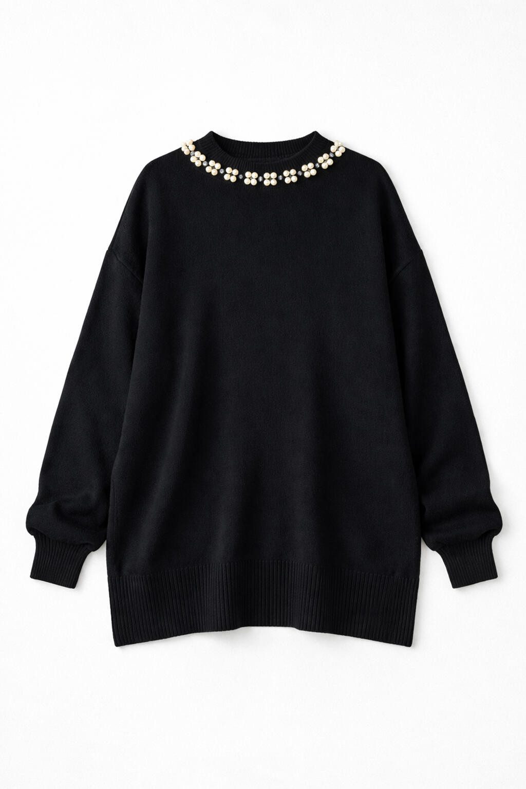 touche prive Kapuzenpullover PULLOVER MIT PERLENKRAGEN