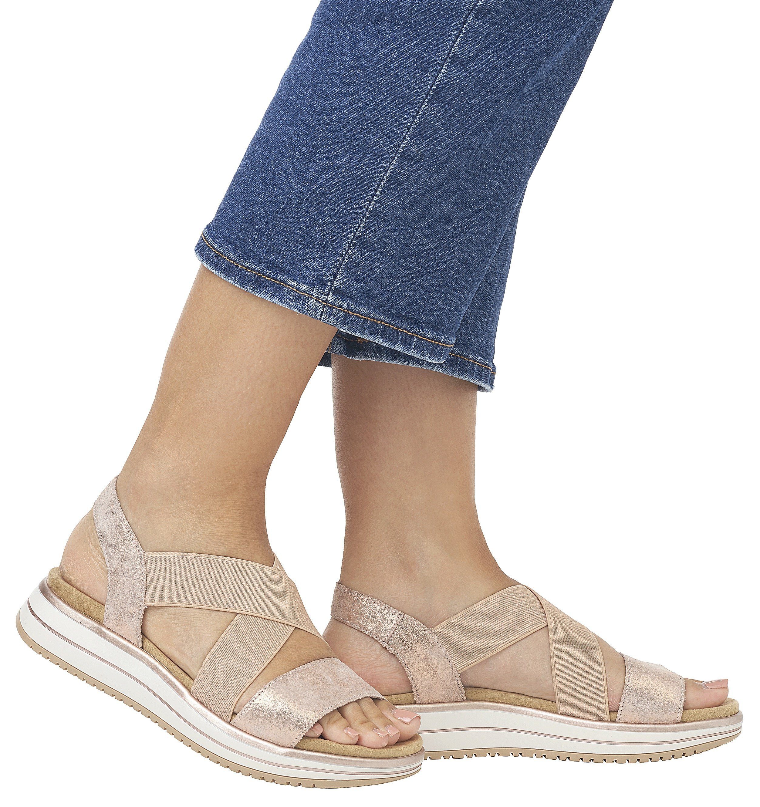 Remonte Riemchensandale, Sommerschuh, Sandalette, Keilabsatz, mit günstig online kaufen