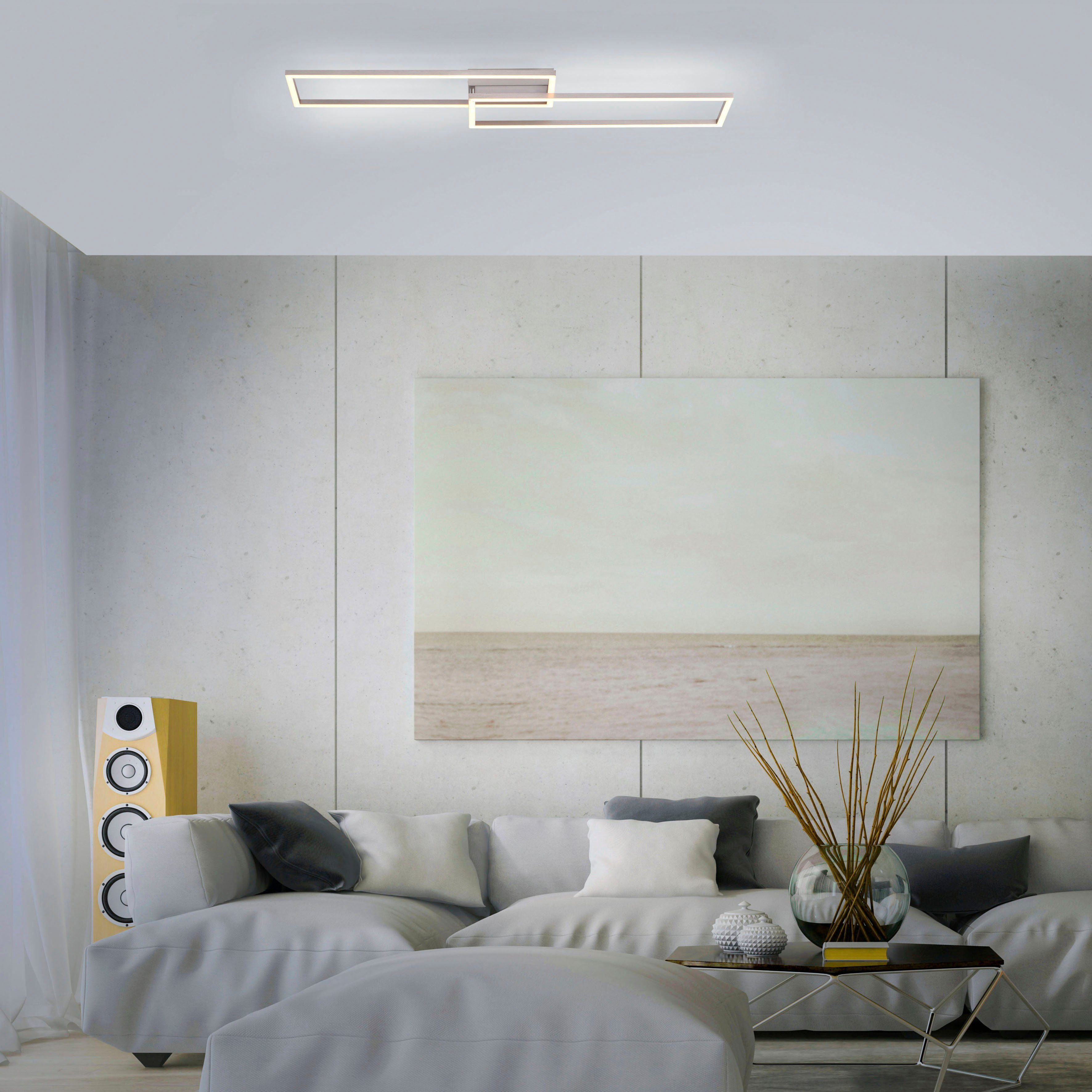 Leuchten Deckenleuchte IVEN, LED fest integriert, Direkt Warmweiß