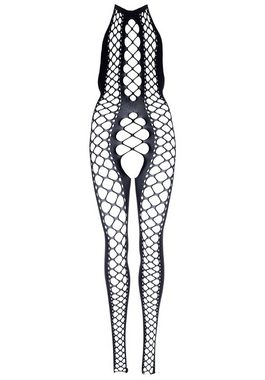 Leg Avenue Bodystocking Netz-Bodystocking ouvert offener Schritt - schwarz