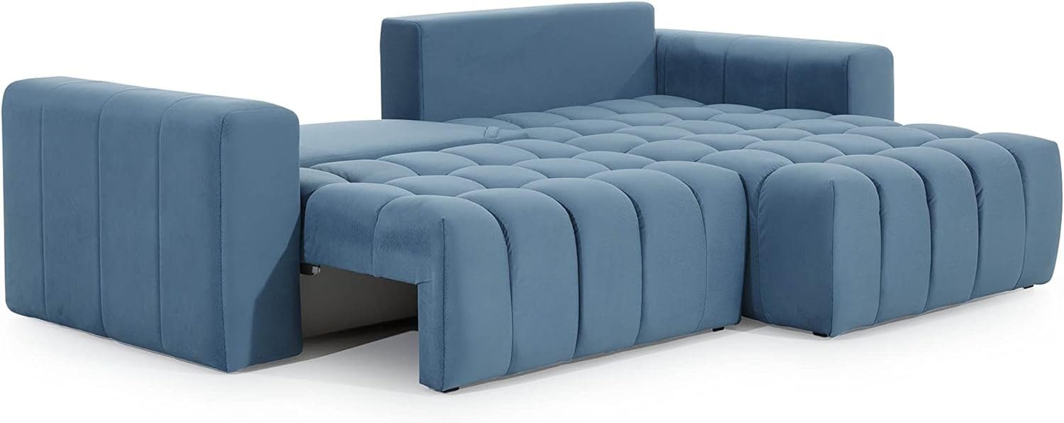 cm, L-Form - mit aus Couch Sofagarnitur Sofa für Wohnzimmer Eckcouch BONTON Ecksofa Wohnlandschaft MOEBLO Samstoff, Schlafsofa Schlaffunktion 170x250x85