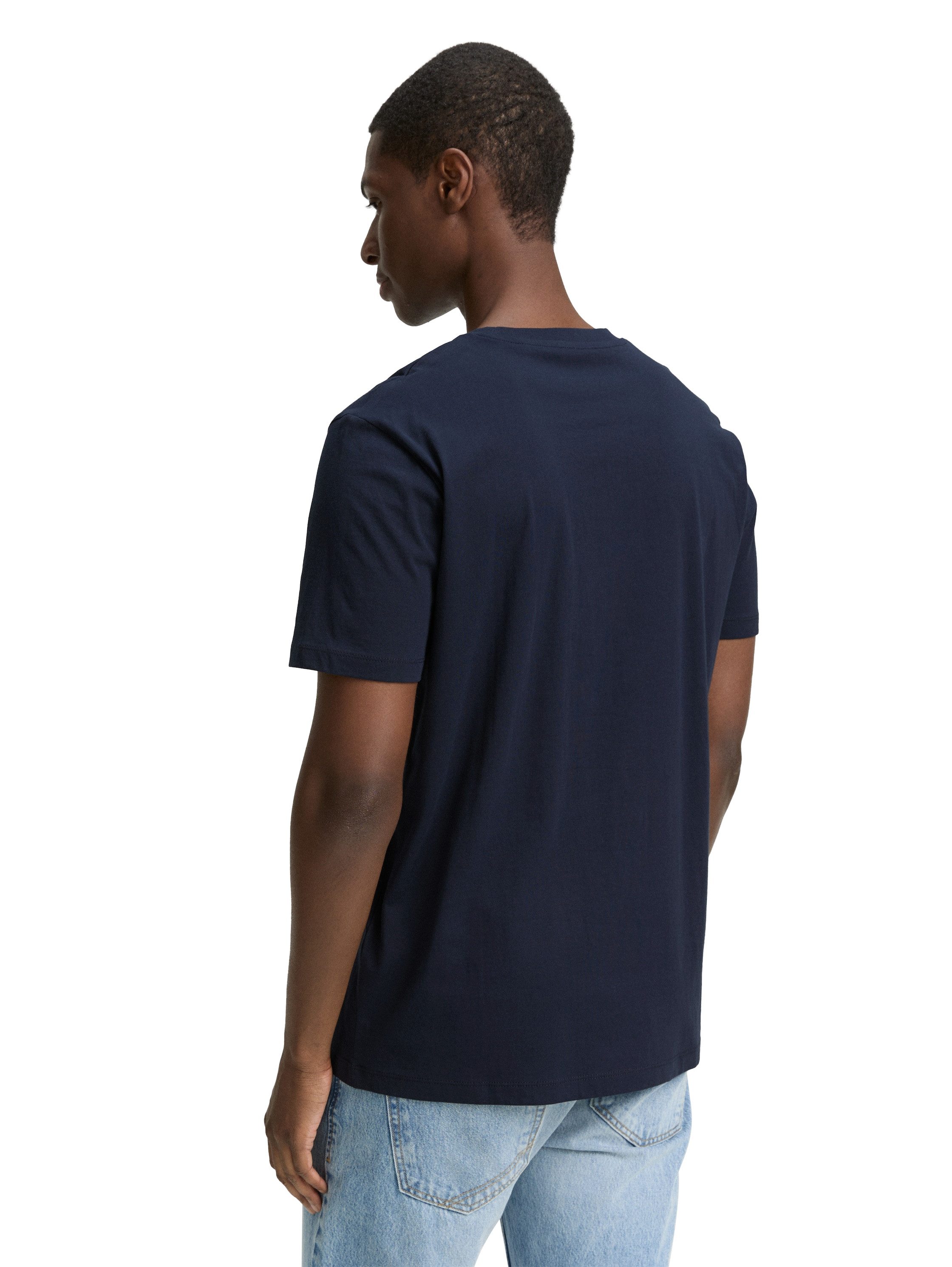 TOM TAILOR Denim T-Shirt mit verschiedenen günstig online kaufen