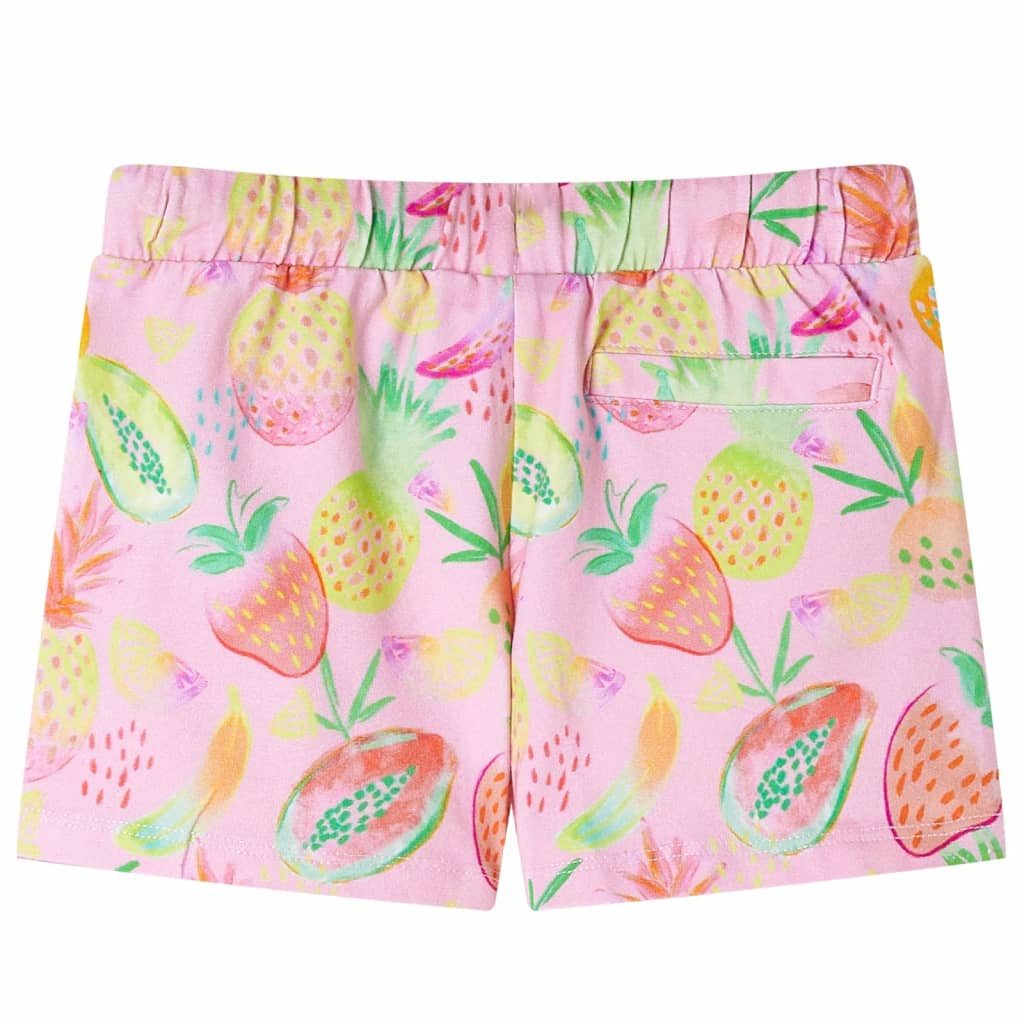 vidaXL Shorts Kindershorts mit Kordelzug Zartrosa 116
