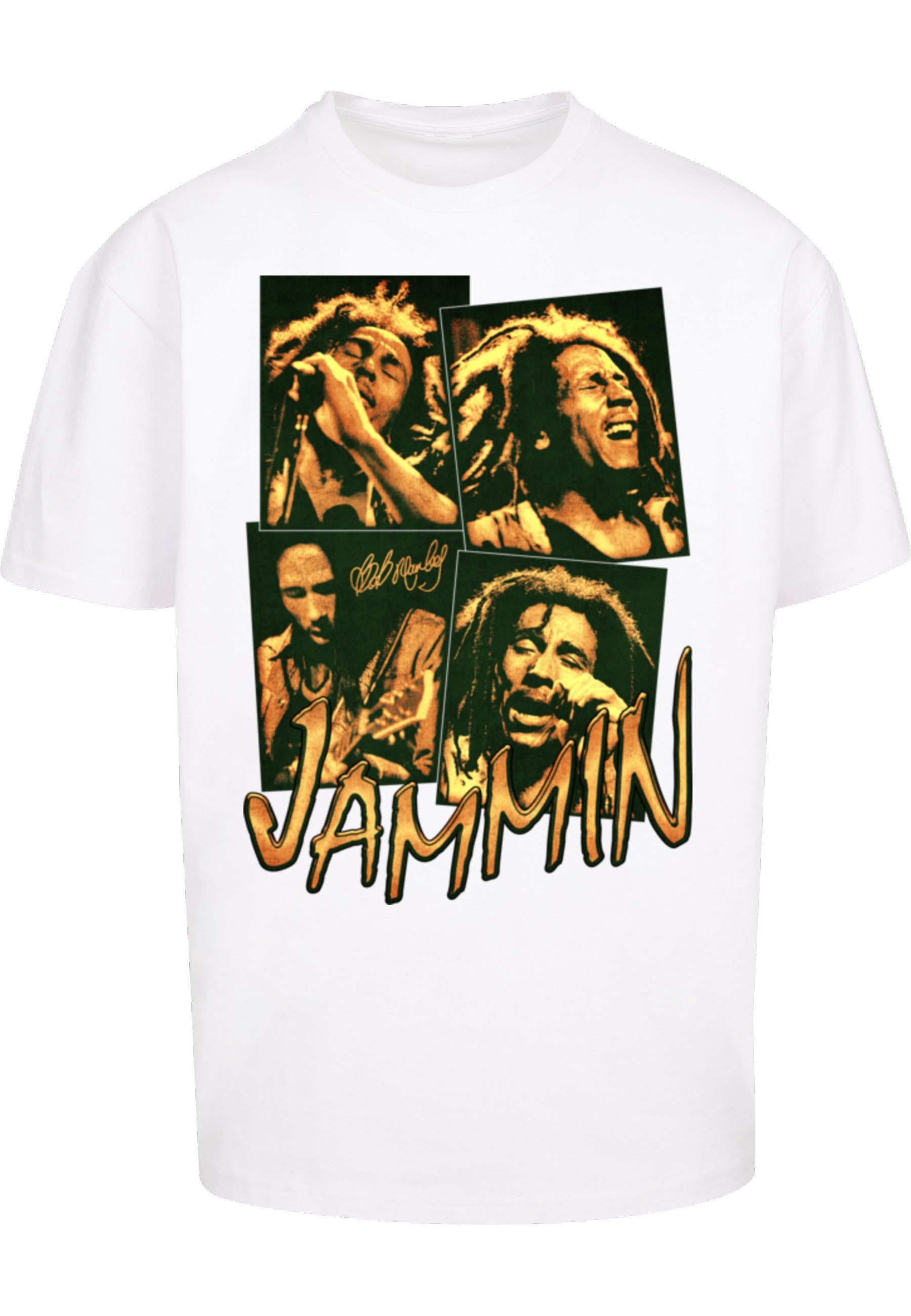 Merchcode T-Shirt Merchcode Bob Marley Jammin Live Oversize Tee (1-tlg)