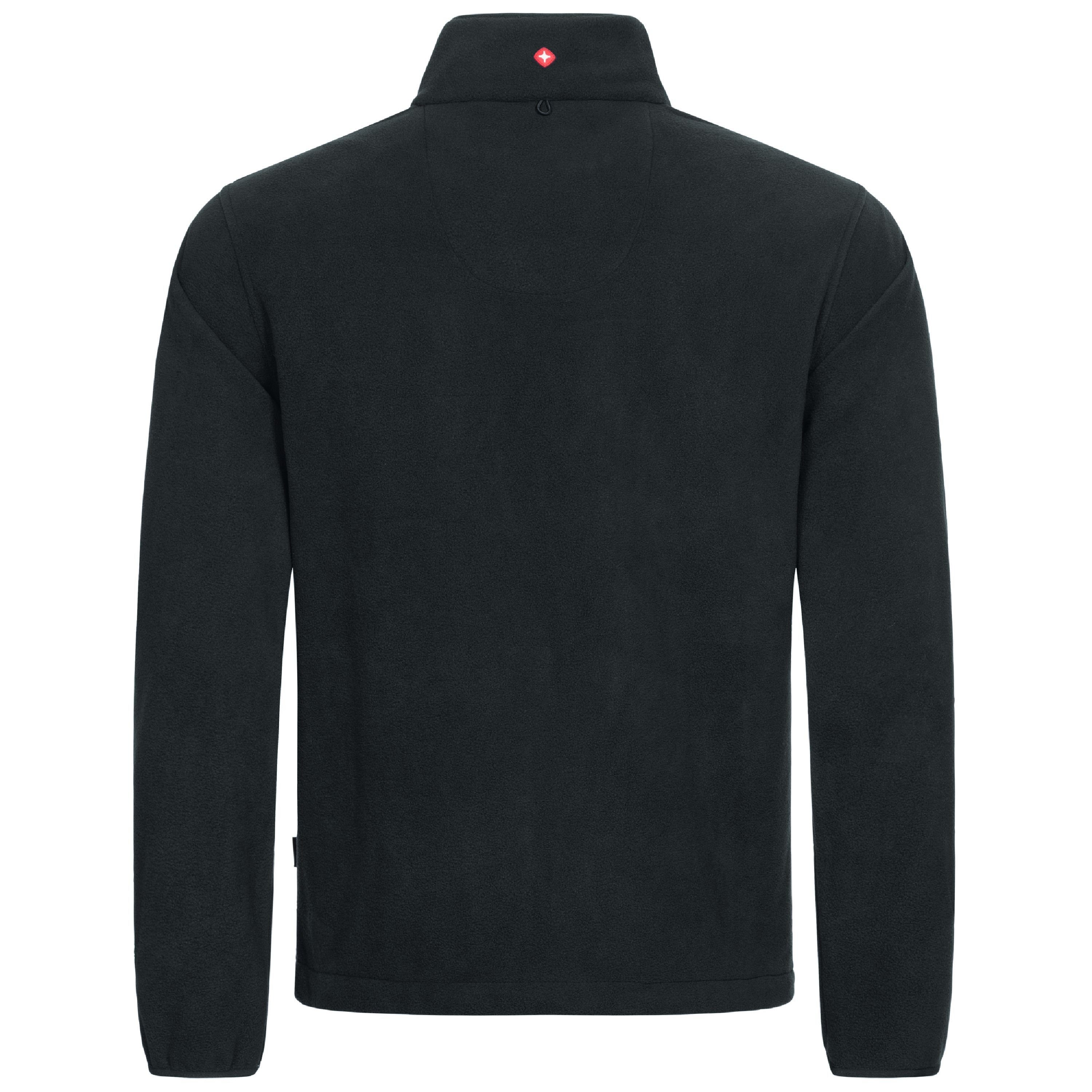 Höhenhorn Fleecejacke Eigler Herren Fleece Jacke für Männer Outdoor Freizeit Troyer weicher Microfleece, Quick-Grip Paracord Zipper