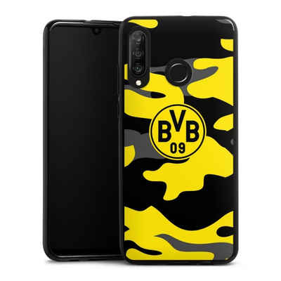 DeinDesign Handyhülle BVB Borussia Dortmund Fanartikel BVB Camo, Huawei P30 Lite Premium Silikon Hülle Bumper Case Handy Schutzhülle