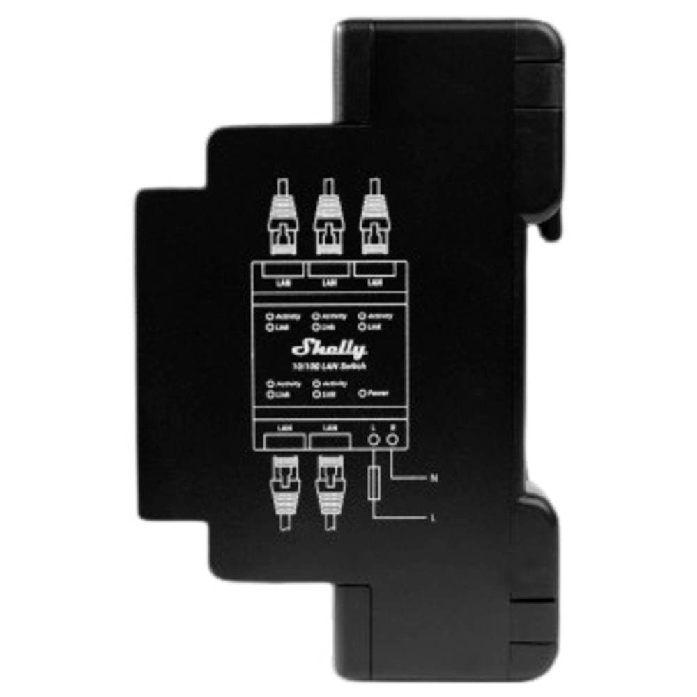 Shelly Hutschiene 5 Ports, 10/100 Mbit Shelly_Switch Smart-Home-Zubehör