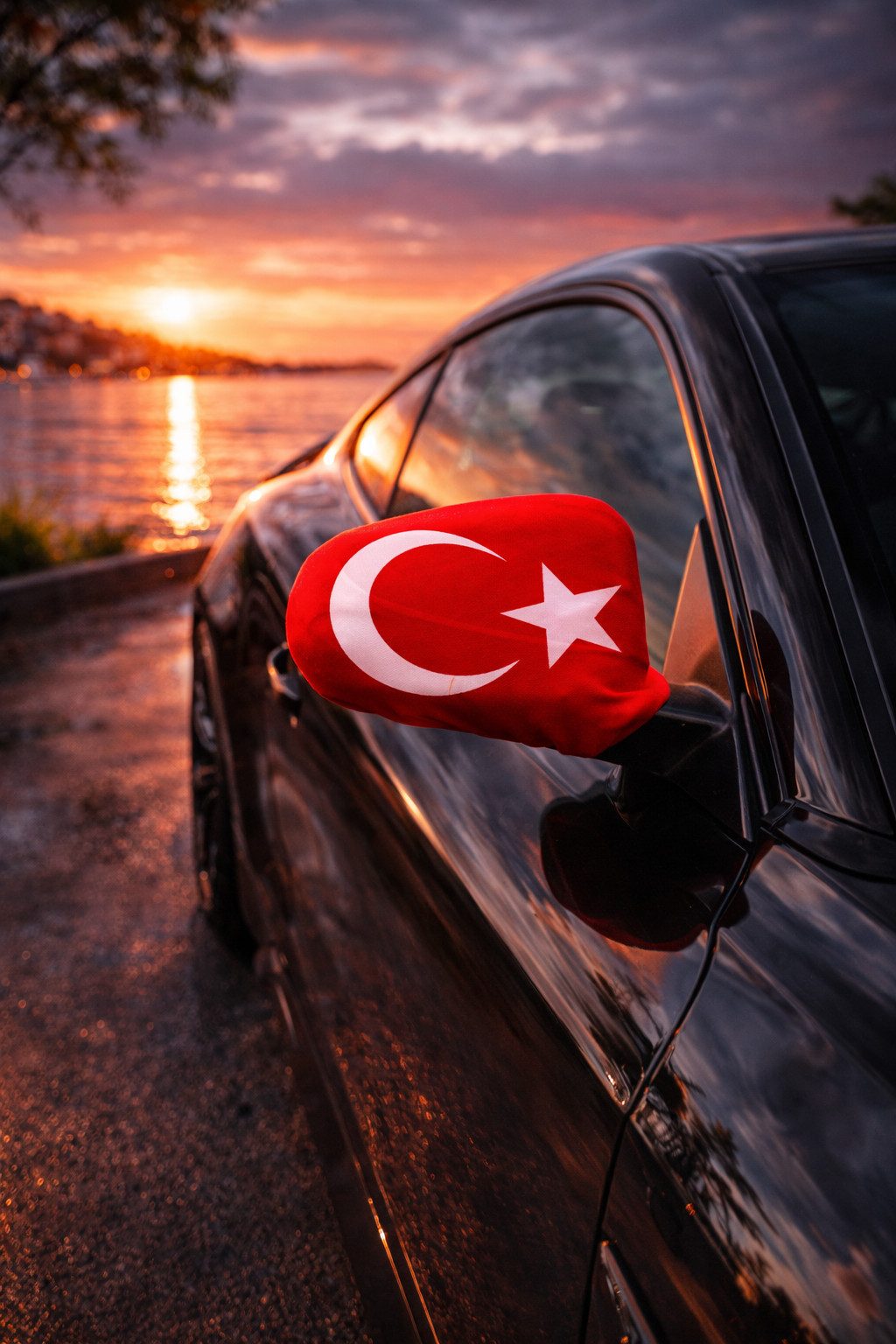 Flagge Türkei Auto-Spiegelflagge 2er Set