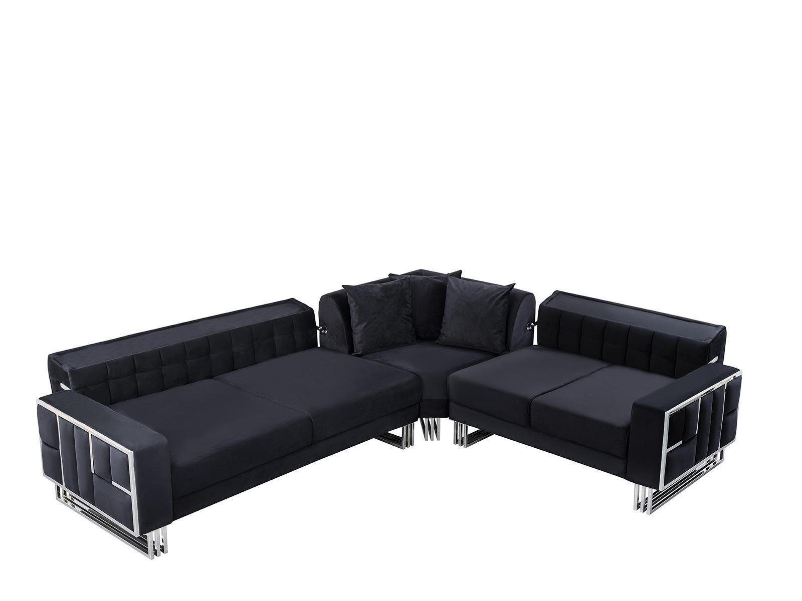 Couchen Luxus Couch Ecksofa Textil Möbel Ecksofa JVmoebel Eckgarnitur Sofa