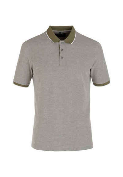MARVELIS Poloshirt Poloshirt - Casual Fit - Polokragen - Einfarbig - Olive
