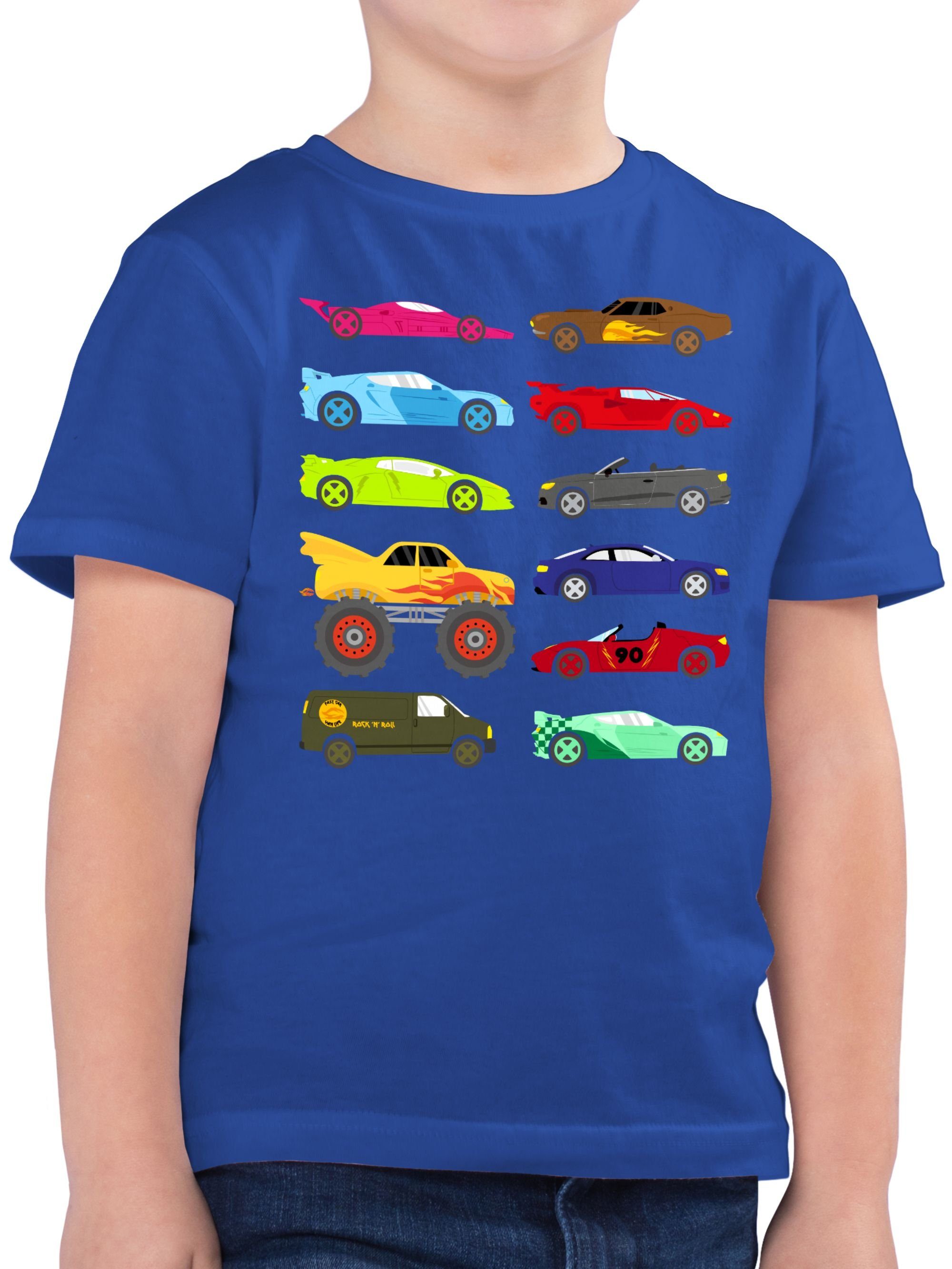 T-Shirt Rennwagen und Trucks