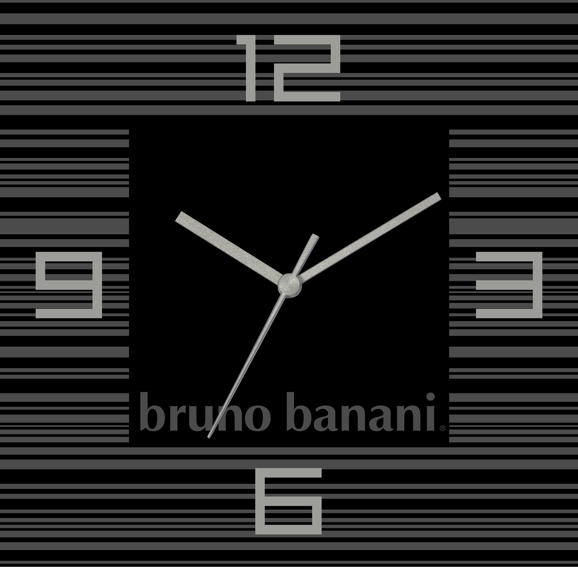 Bruno Banani Wanduhr Thin Stripes auf Alu (wahlweise mit Quarz- oder Funkuh günstig online kaufen