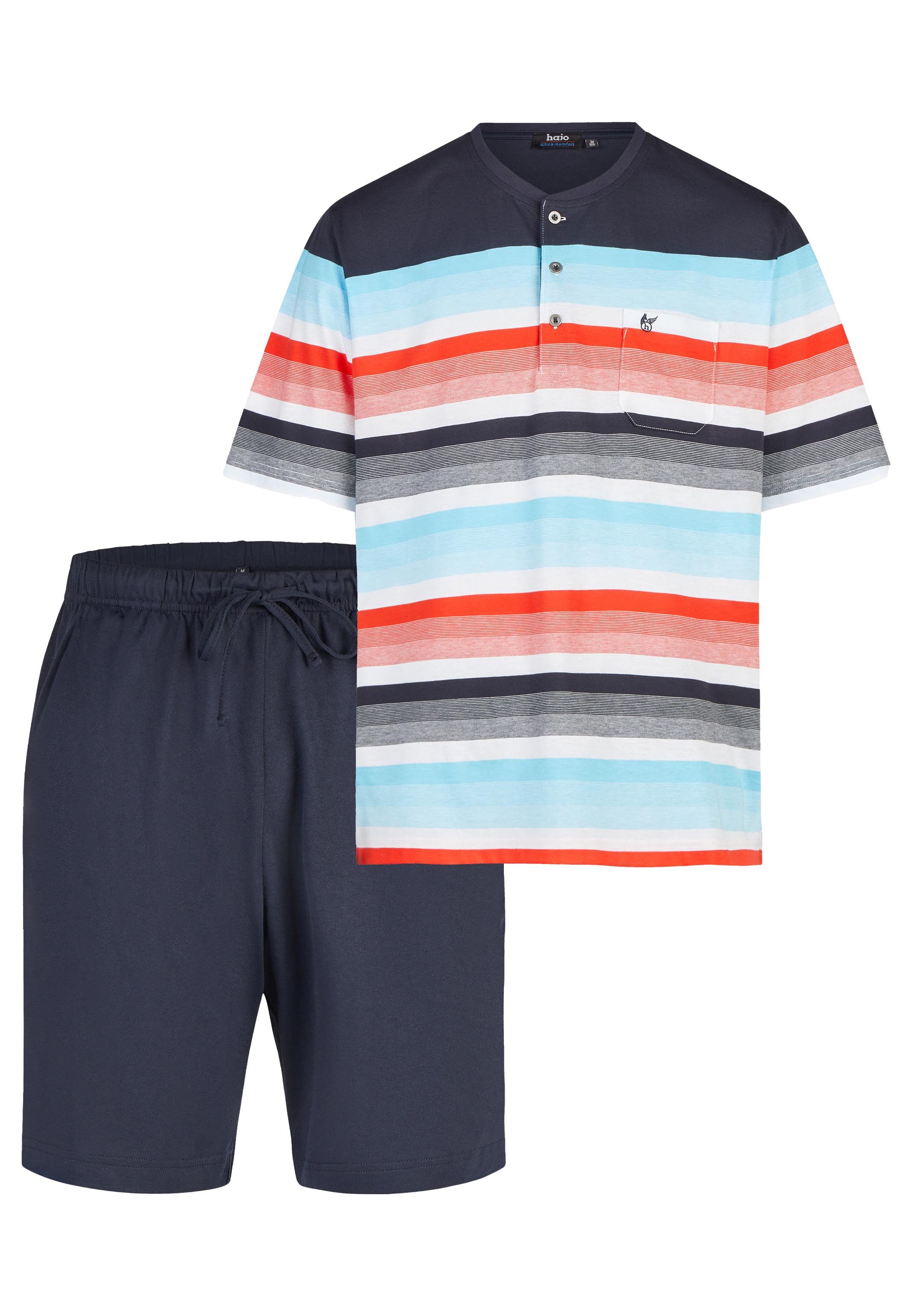 Hajo Pyjama Klima Komfort (Set, 2 tlg) Schlafanzug - Baumwolle - Atmungsaktiv
