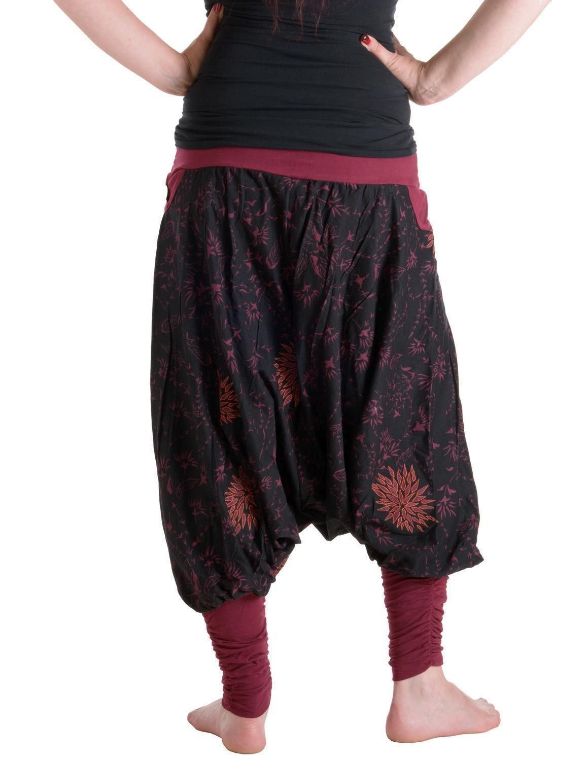 Vishes Haremshose Bestickte Blumen Haremshose mit günstig online kaufen