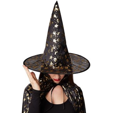 dressforfun Umhang Unisex Erwachsene Set Hut und Umhang Halloween