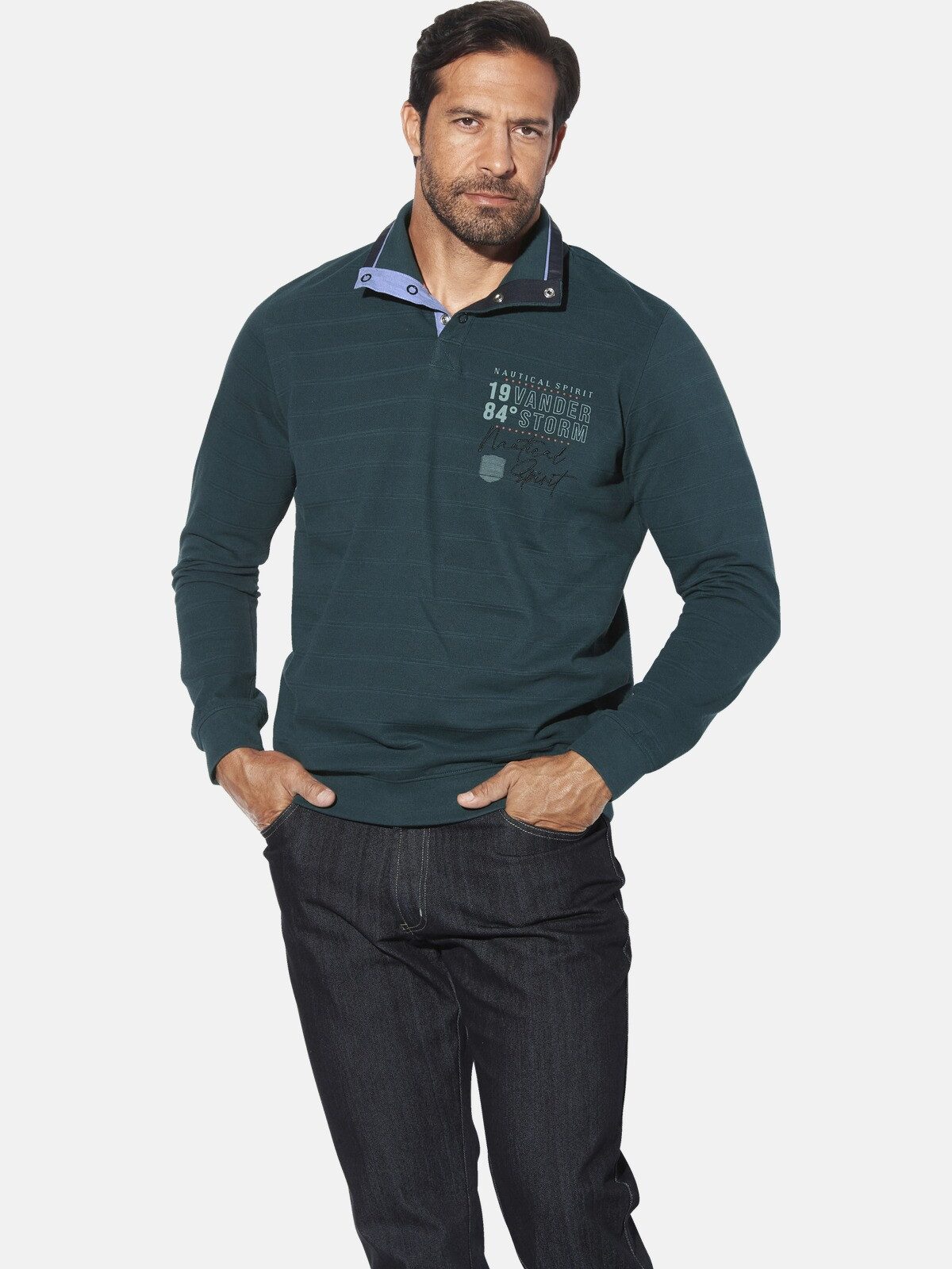 Jan Vanderstorm Sweatshirt MAGNUSDAL mit elastischem günstig online kaufen