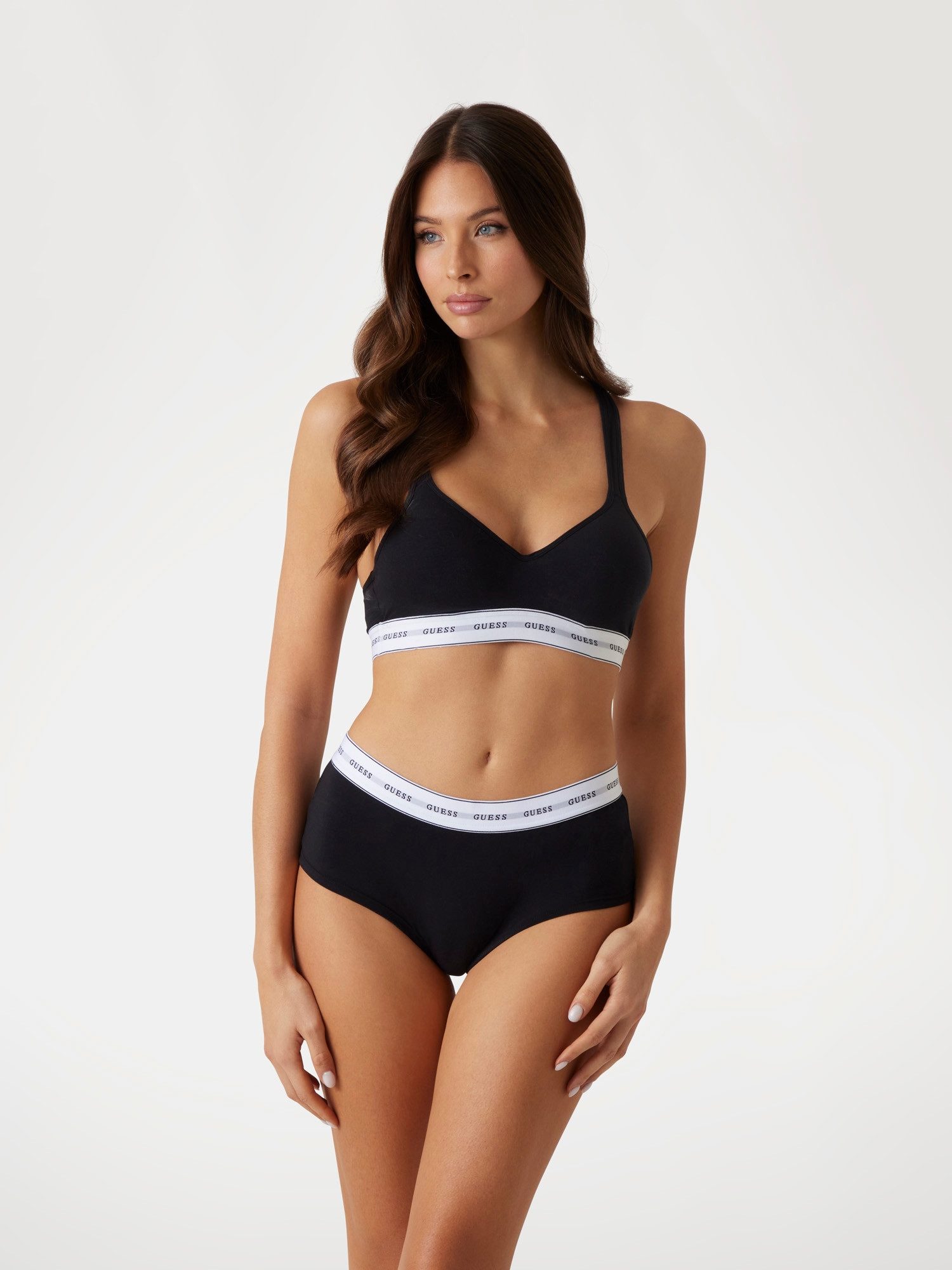 Guess Bralette CARRIE PADDED TRIANGLE mit Logoband, wattiert