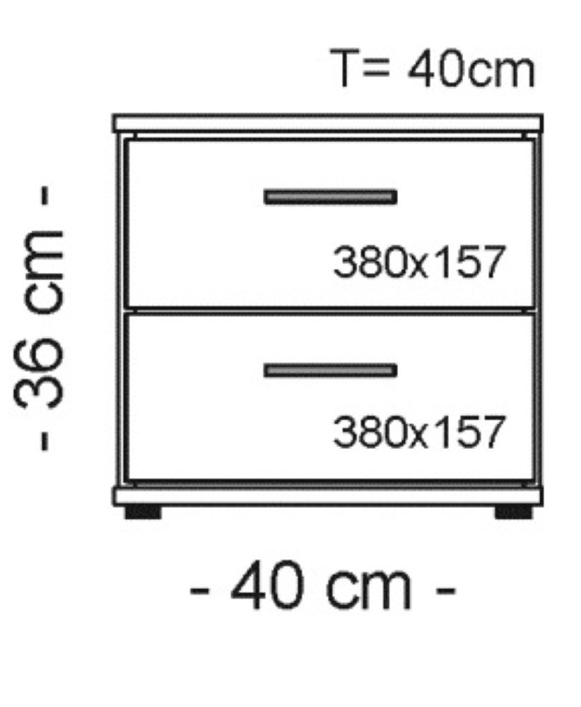 bv-vertrieb Nachtschrank Container Beistelltisch Nachtschrank Nachtkommode günstig online kaufen