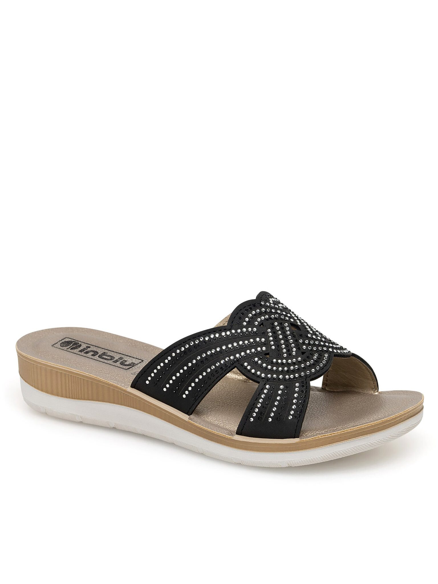 INBLU Pantoletten BVAX0100 Schwarz Pantolette günstig online kaufen