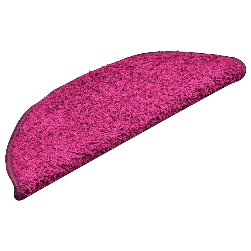 vidaXL Stufenmatte Stufenmatten 30 Stk. 56x17x3 cm Rosa Halbrund, Rechteckig, Höhe: 3 mm