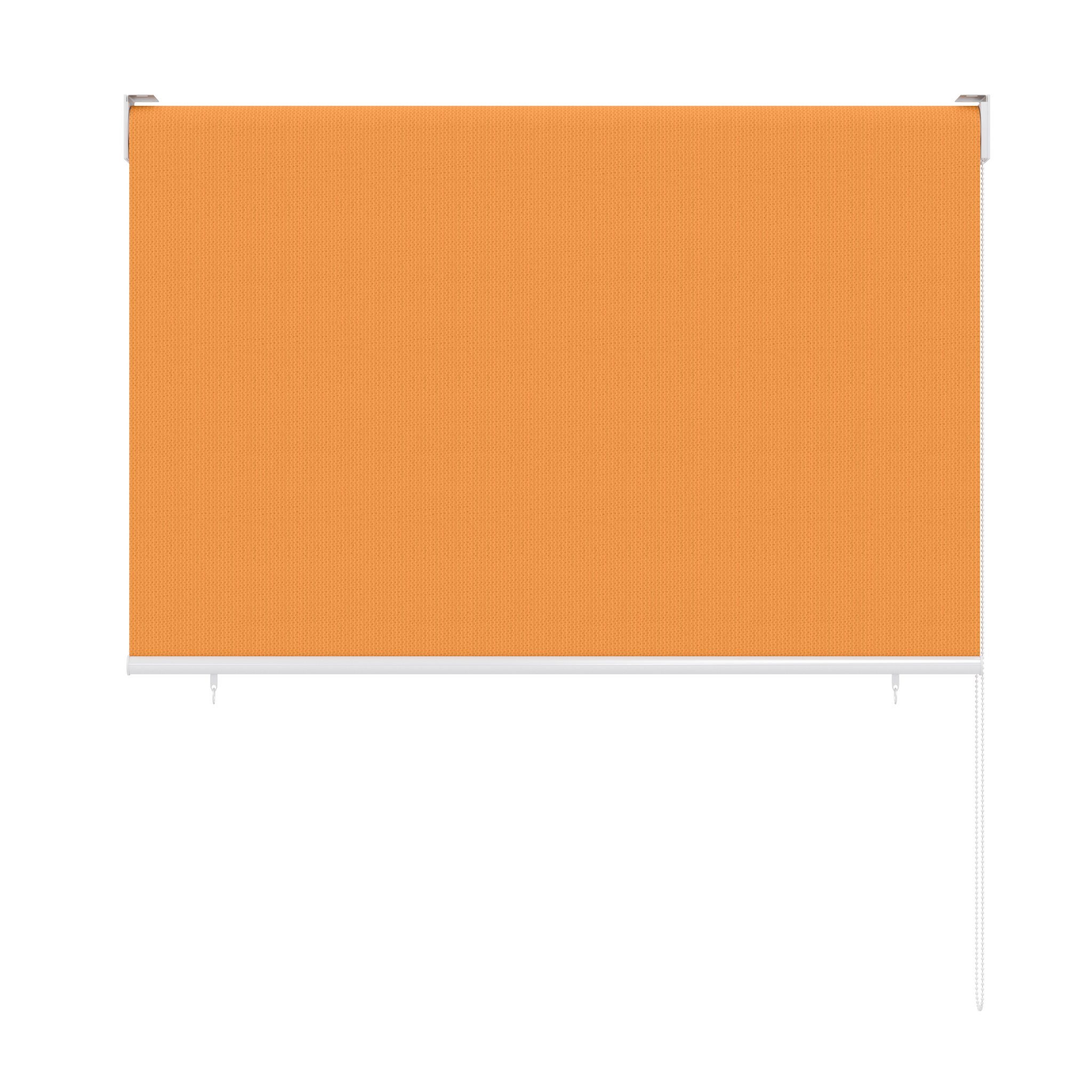 paramondo Senkrechtmarkise Senkrechtmarkise Balkon freihängend 100x140cm Sichtschutz orange ohne Führungsschienen – modern & flexibel
