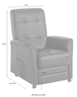 sit&more TV-Sessel Charlie (Set), wahlweise mit Motor und Aufstehhilfe