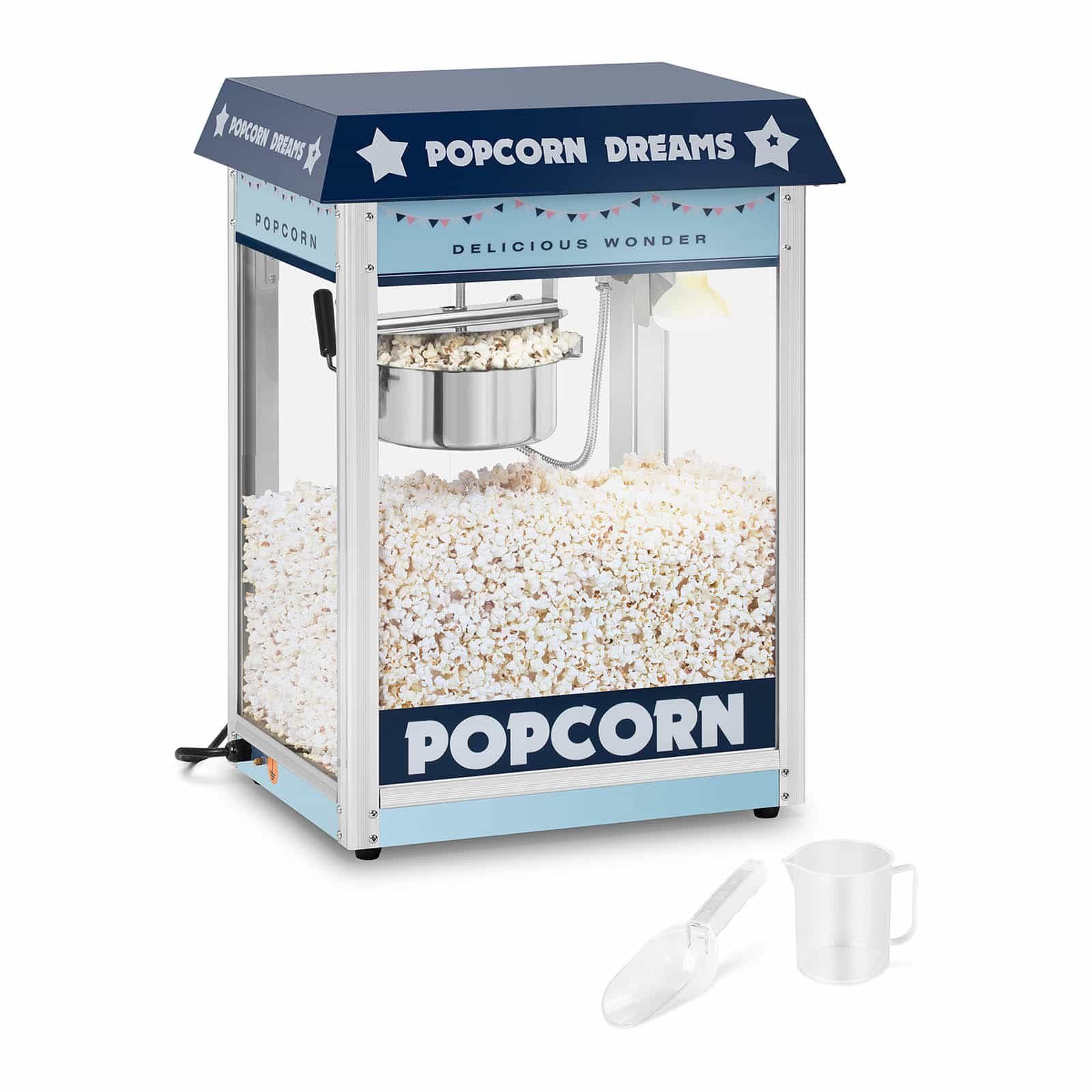 Royal Catering Popcornmaschine Retro Popcornmaschine Popcornmaker  Popcornautomat 1.600 W 5 bis 6 kg/h