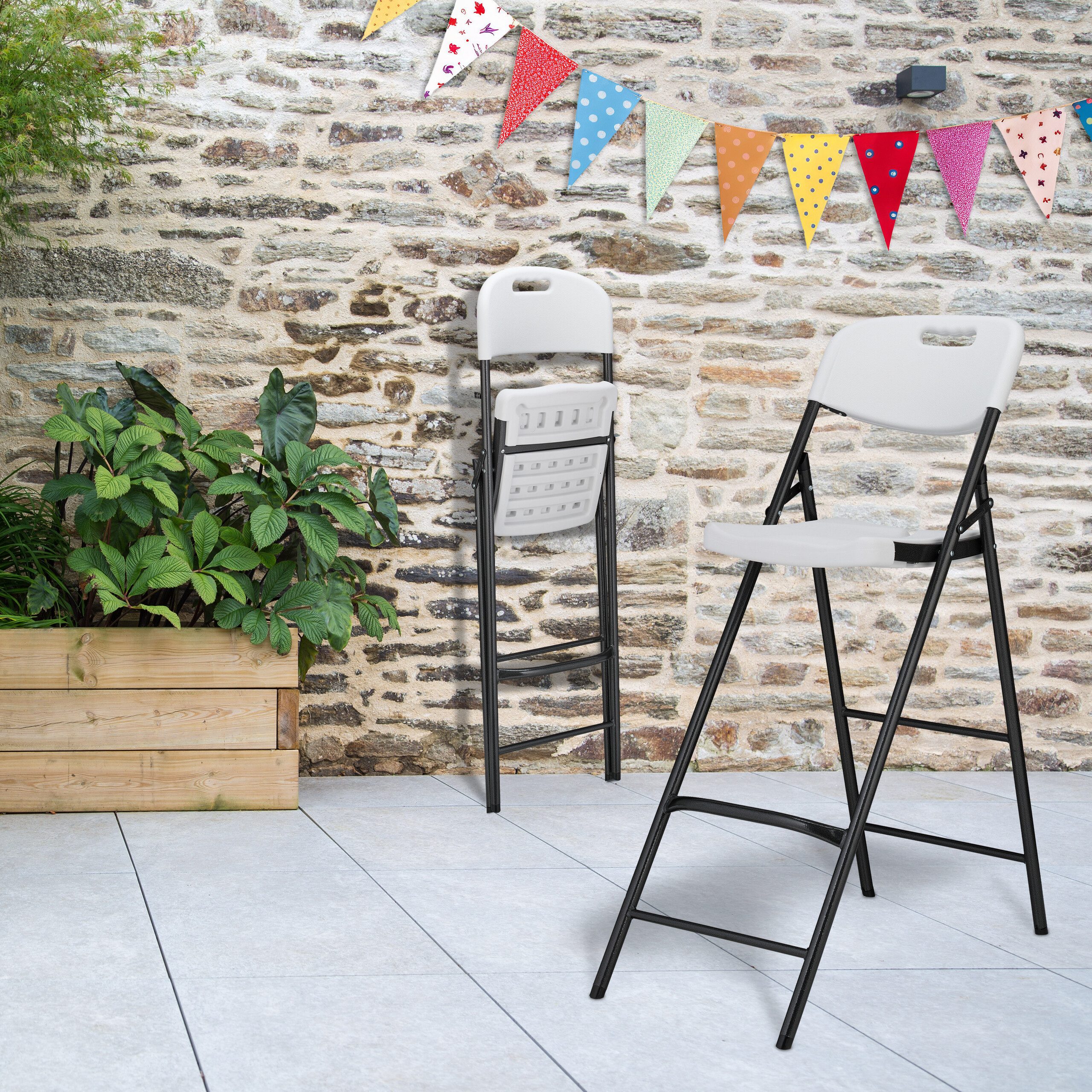 relaxdays Barhocker Klappbare Barhocker 2er Set günstig online kaufen