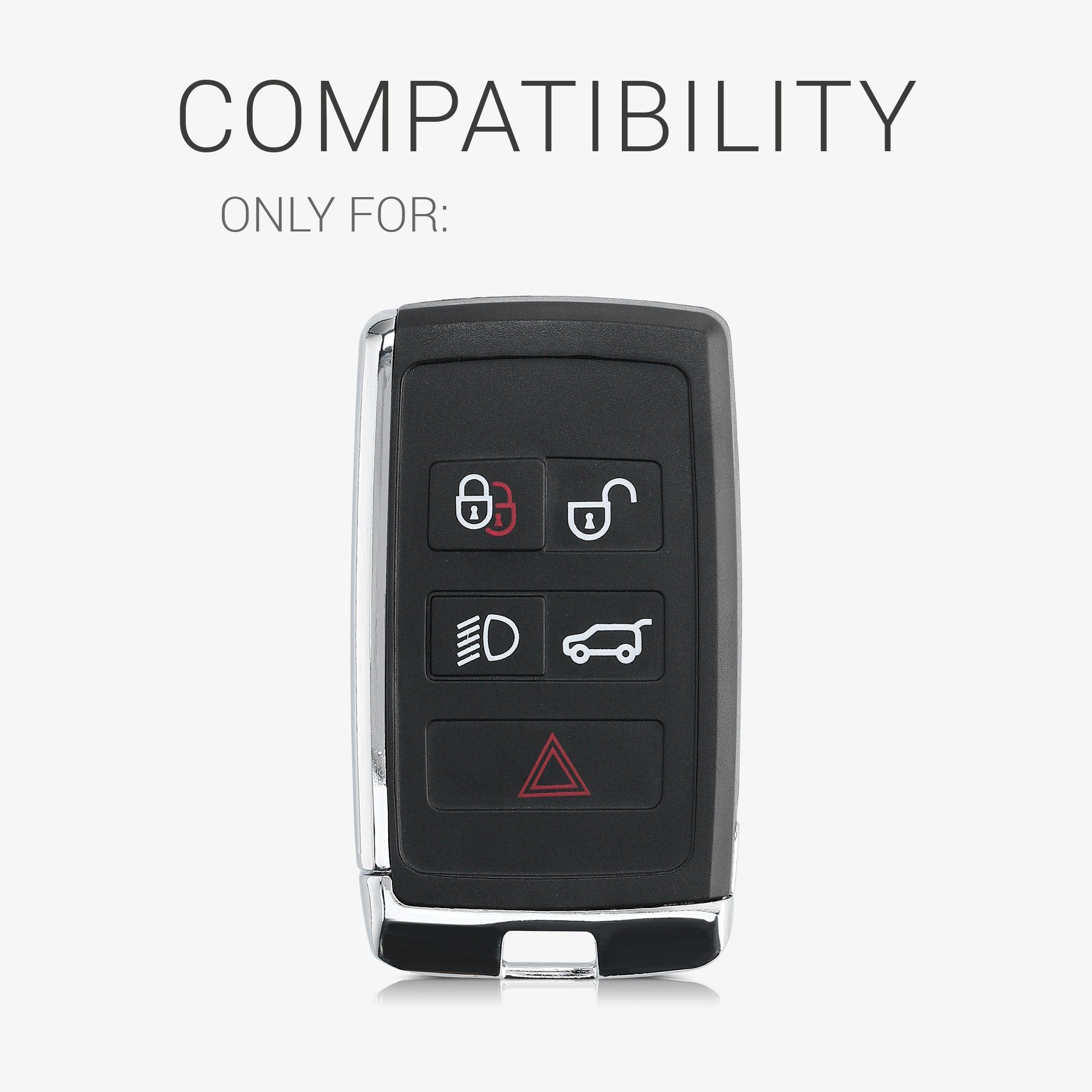 für Transponder Batterien Gehäuse - Autoschlüssel, Auto Jaguar Schlüsseltasche Elektronik ohne Schlüsselgehäuse kwmobile