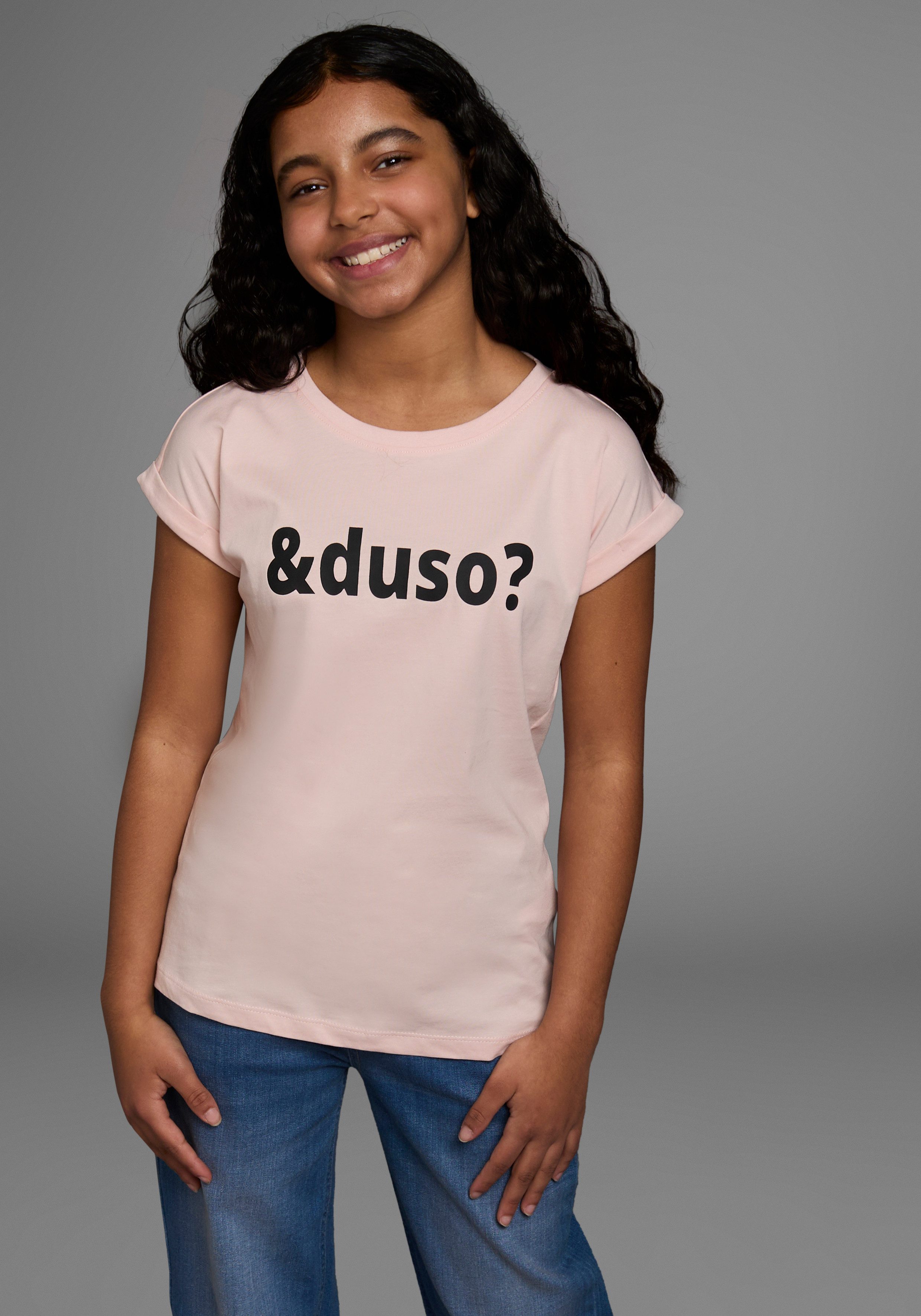 KIDSWORLD T-Shirt &duso? kurzärmelig, bedruckt, Rundhalsausschnitt, aus Baumwolle
