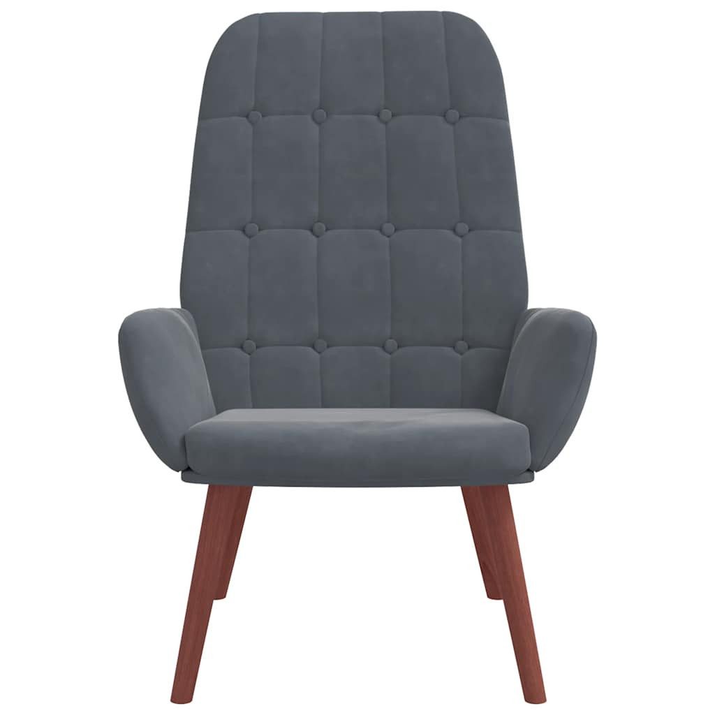 vidaXL Sessel Relaxsessel Dunkelgrau Samt (1-St) günstig online kaufen