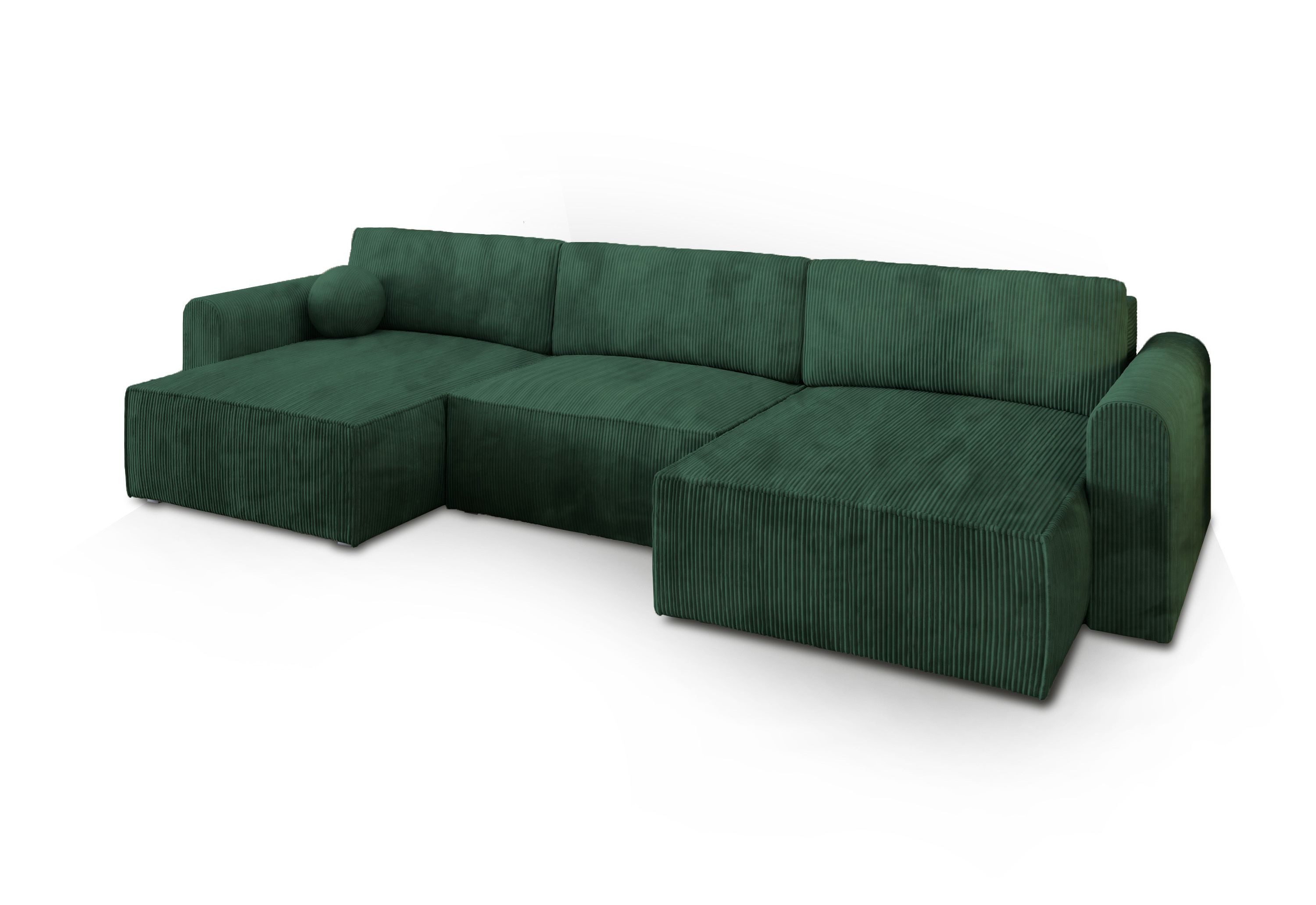 Masseno Ecksofa FENTO mit Schlaffunktion U-Form, Sofa mit Bettkasten