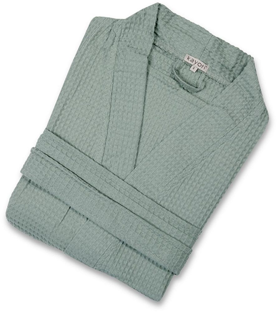 Kayori Bademantel Geisha, Kurzform, Baumwolle, Gürtel, günstig online kaufen
