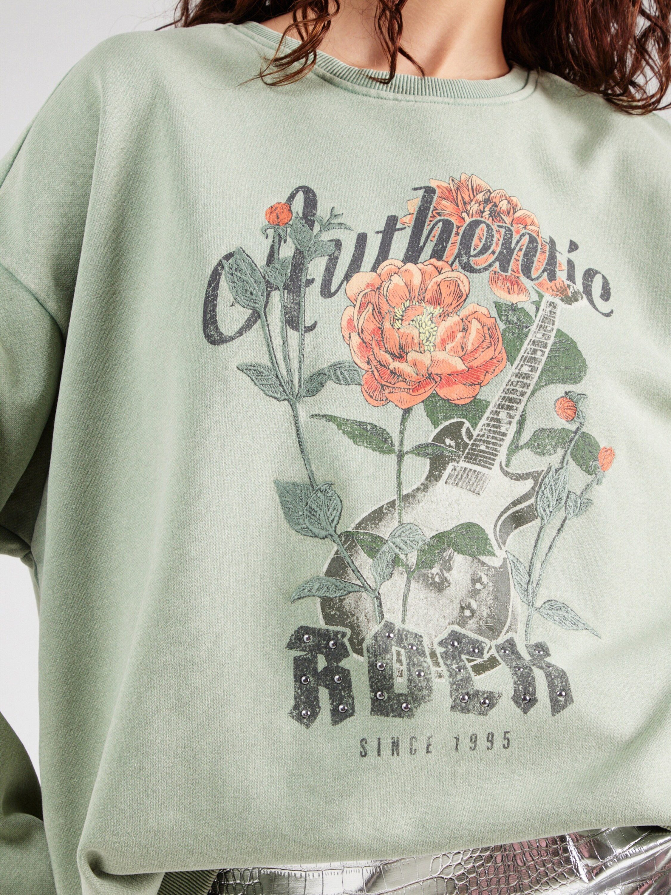 ONLY Sweatshirt ONLLucinda (1-tlg) Drapiert/gerafft