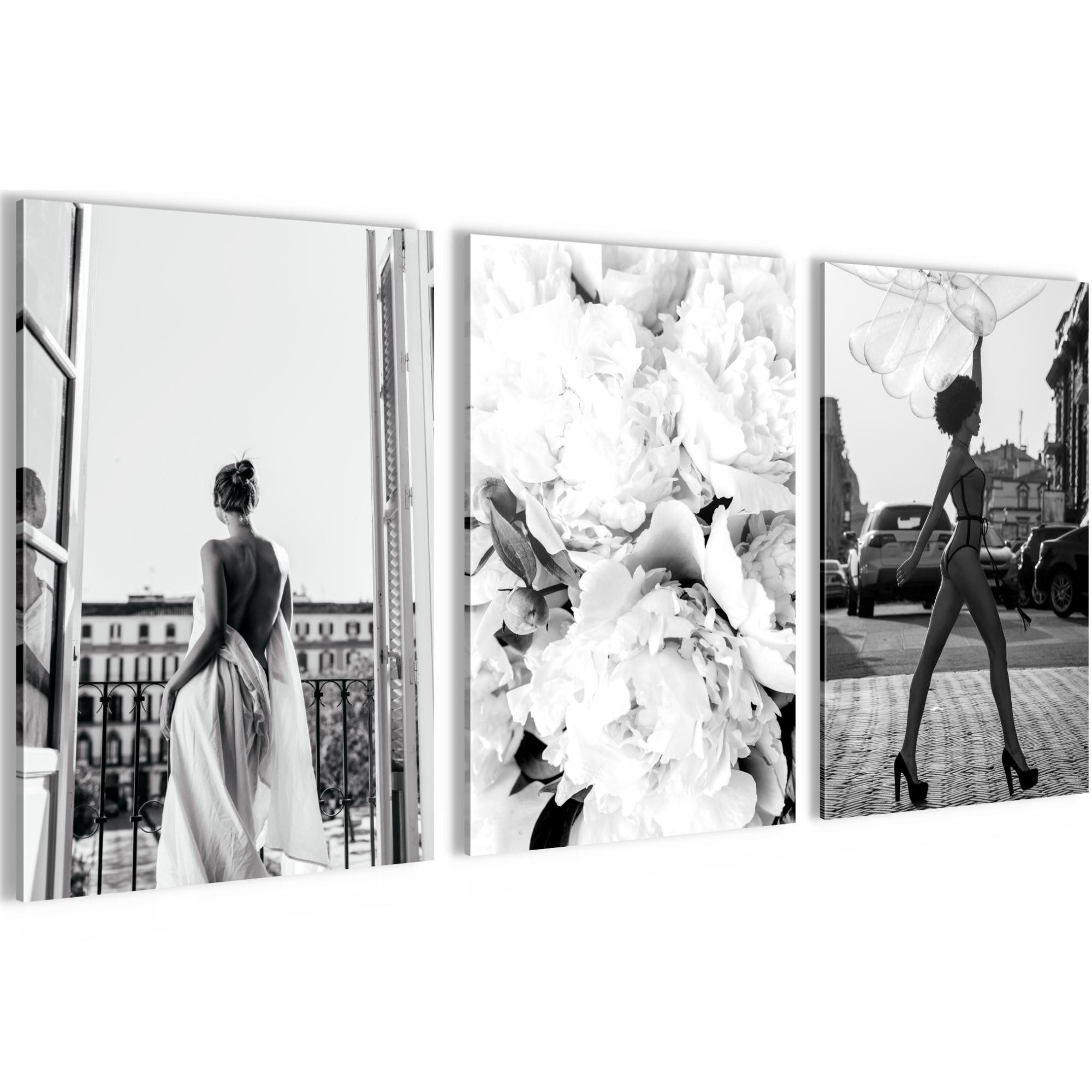 Novart Wandbild Bilder Coco AUFHÄNGFERTIG für Mädchen Teenager Deko Fashion N016336a, 40 x 60 cm - 3 Bilder