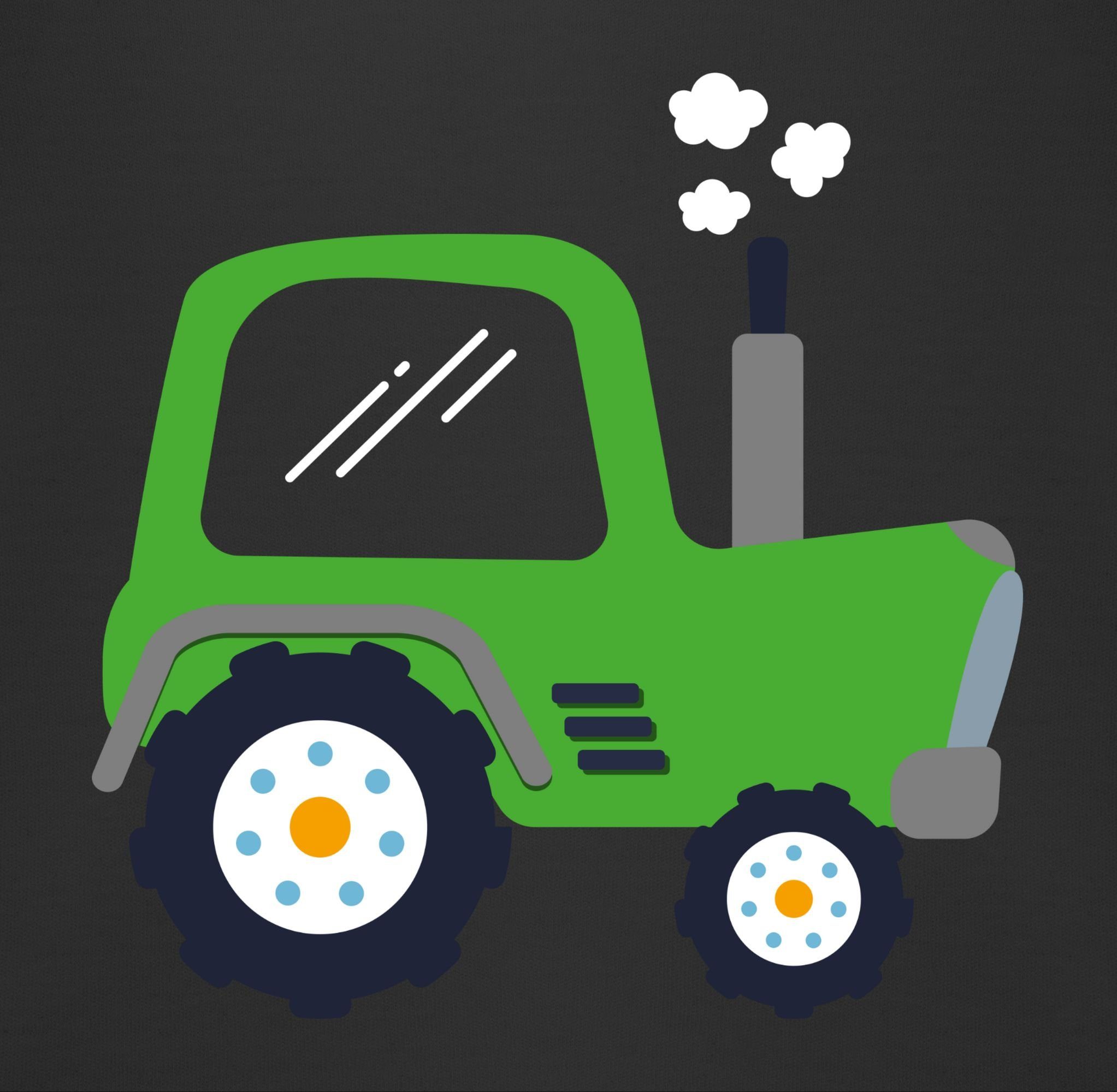 Kinder Baby Baby Baumwolle, Traktor Co. Shirtracer Traktor baby 2 lätzchen Bagger und - Lätzchen - Lätzchen Schwarz Grün