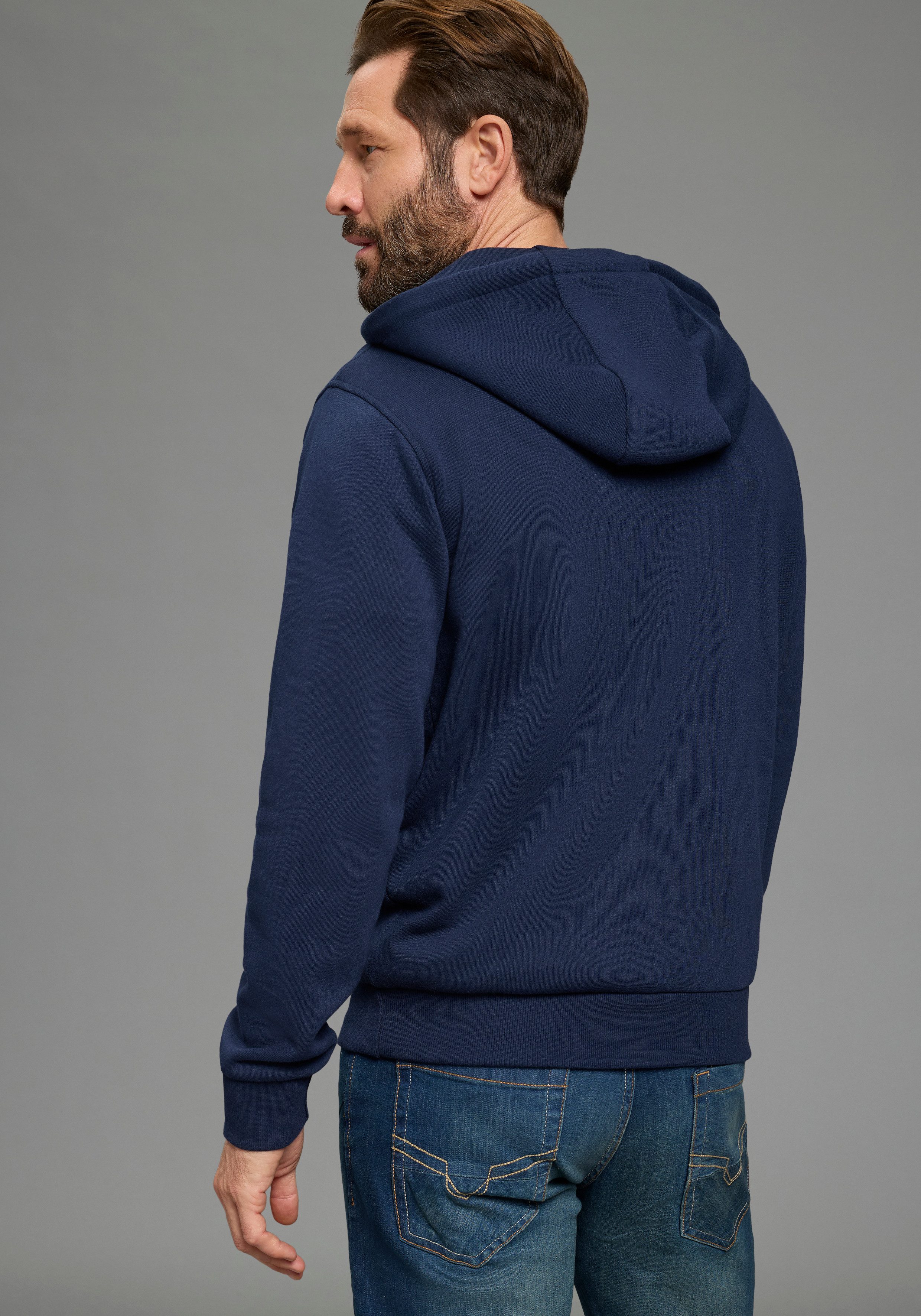 H.I.S Kapuzensweatshirt mit Kapuze und Kordelzug, mit Reißverschluss, Regular Fit