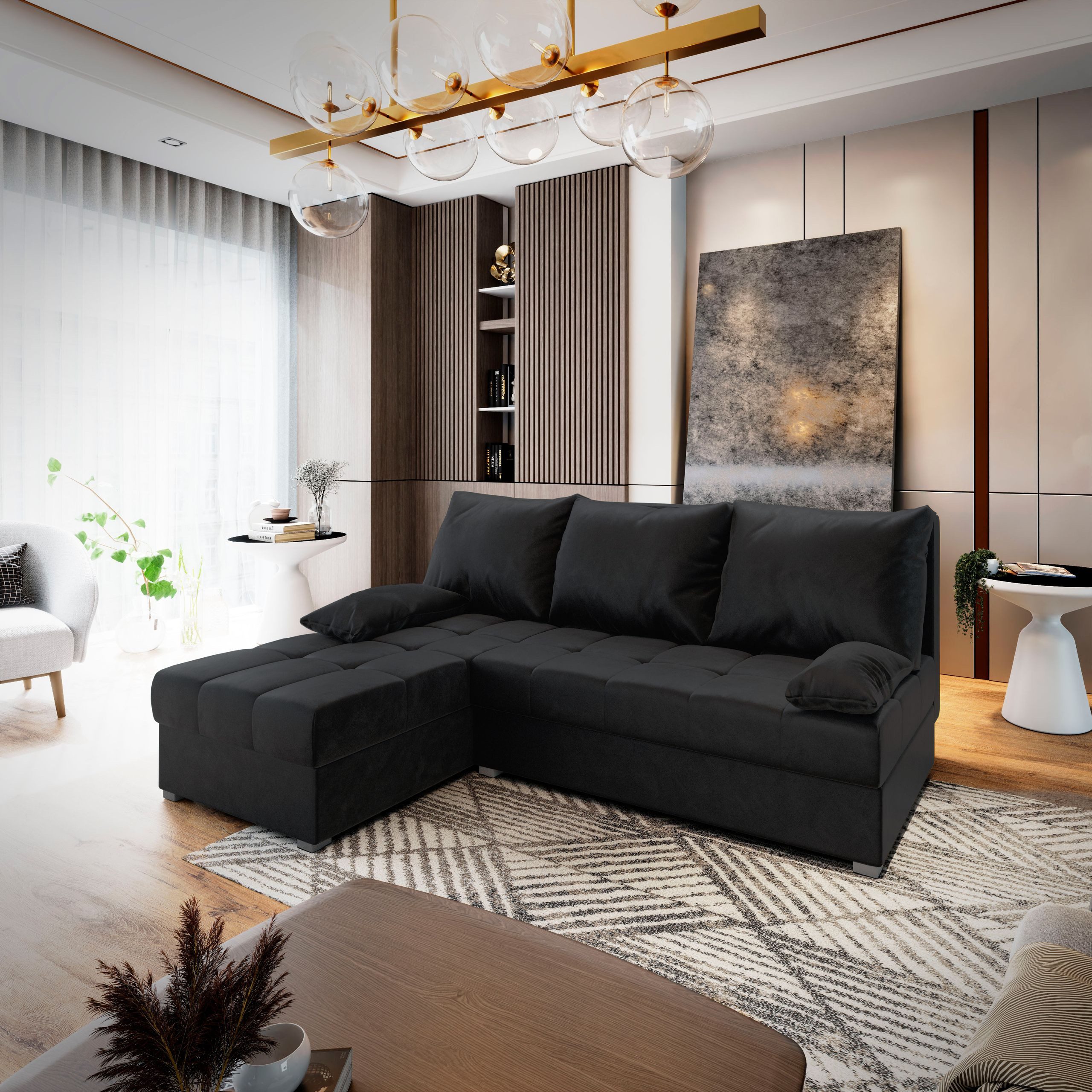 Masseno Ecksofa RITA mit Schlaffunktion L-Form, günstig online kaufen