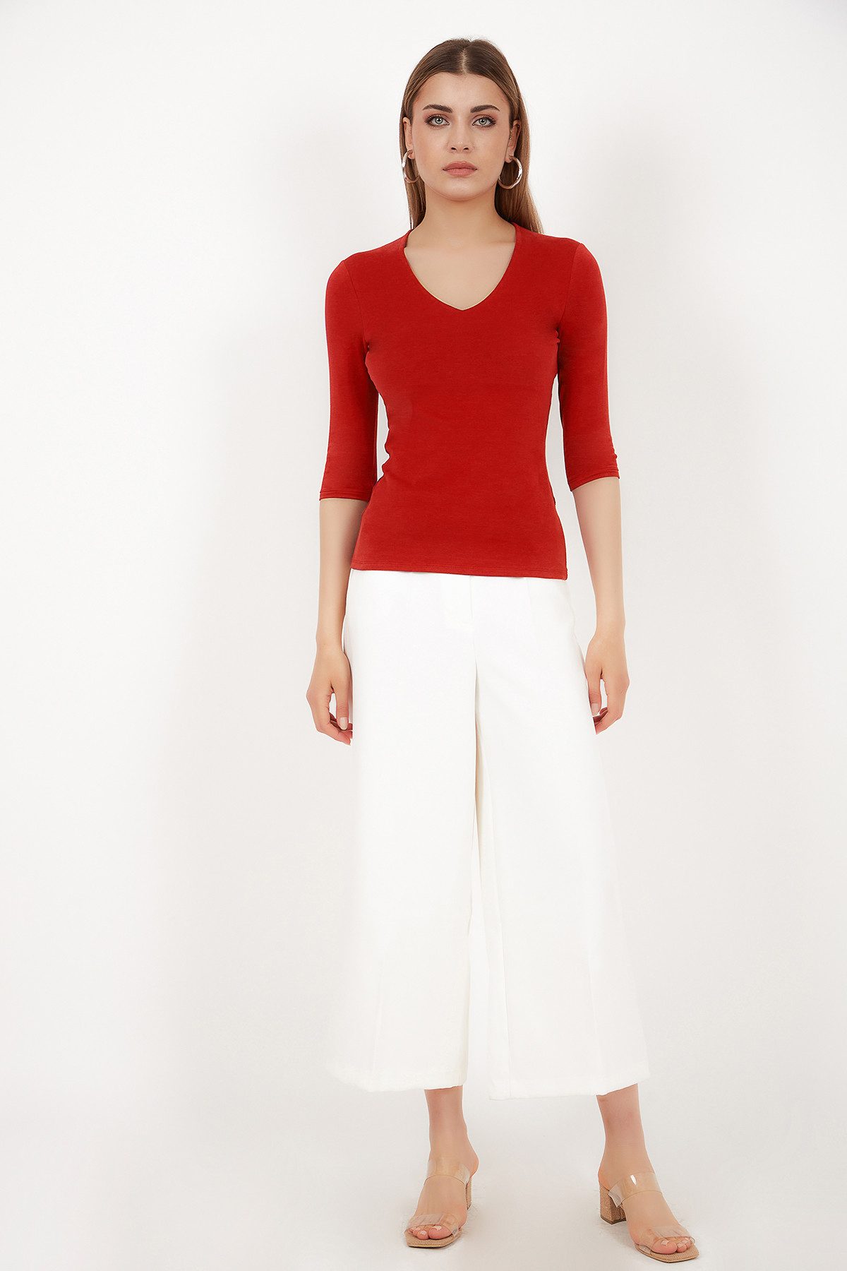 Vivienne Fashion 3/4-Arm-Shirt Qualitativ hochwertiges Damen Modal Shirt Na günstig online kaufen