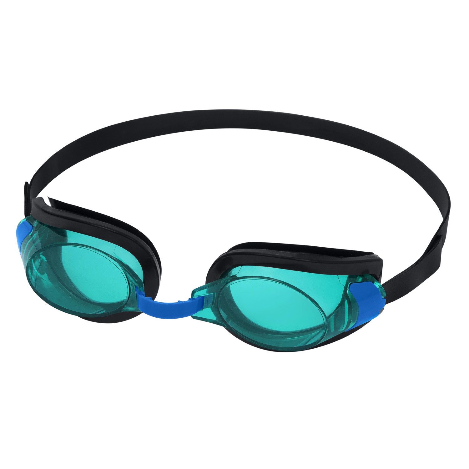 Bestway Schwimmbrille Aqua Burst Essential™ II, (Packung, 1-St., für Kinder ab 7 Jahren), 100% latexfrei, Nasenbügel und Silikon-Kopfband verstellbar