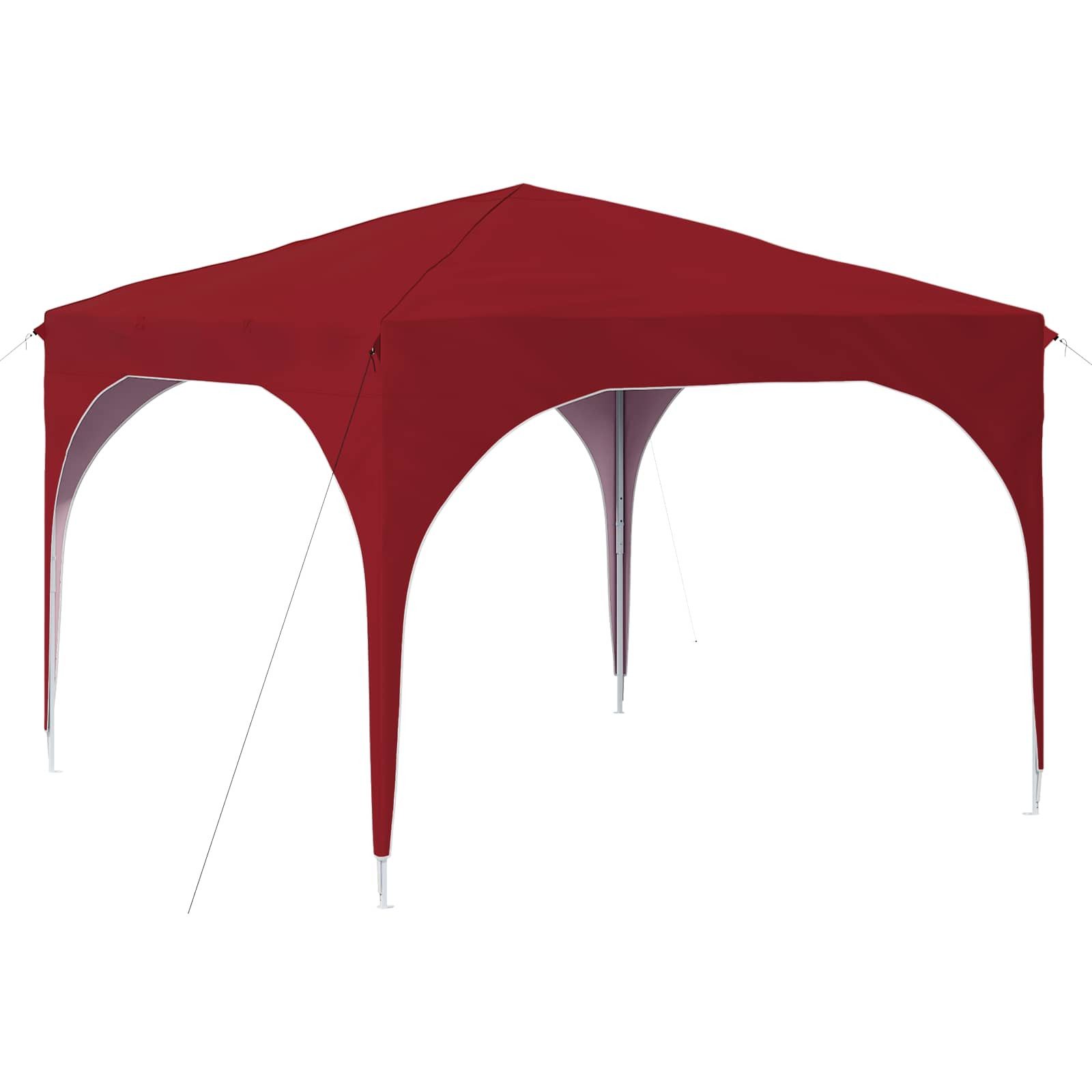 vidaXL Partyzelt Pop-up Partyzelt 290 x 290 x 245 cm Bordeauxrot