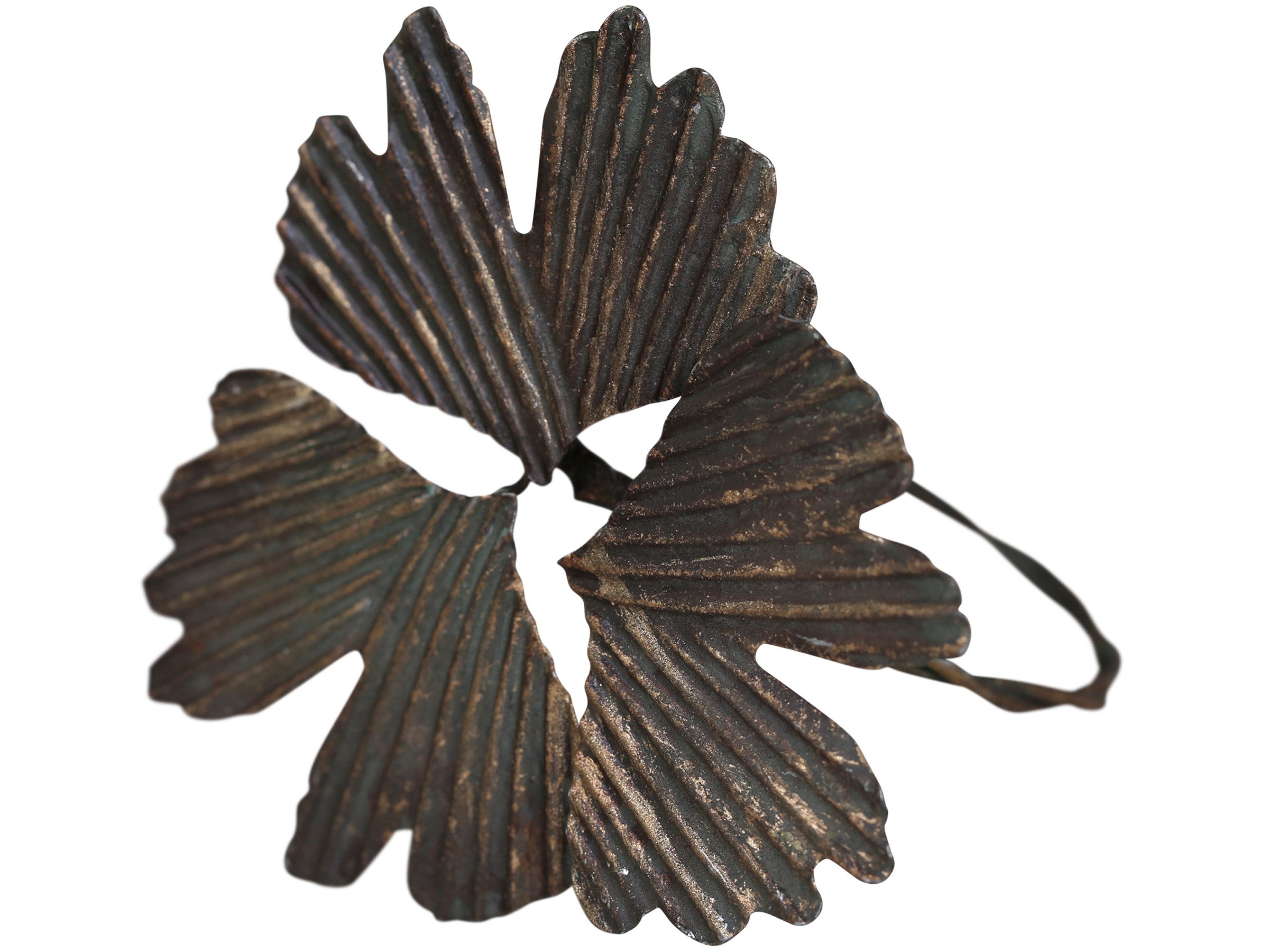 Chic Antique Serviettenring Serviettenring Blatt antik Messingoptik Tischdeko Serviettenhalter, Serviettenring Ø7cmx5cm, (1 Serviettenring je nach Variante), Serviettenring mit Blattmotiv in klassischer Vintage Optik