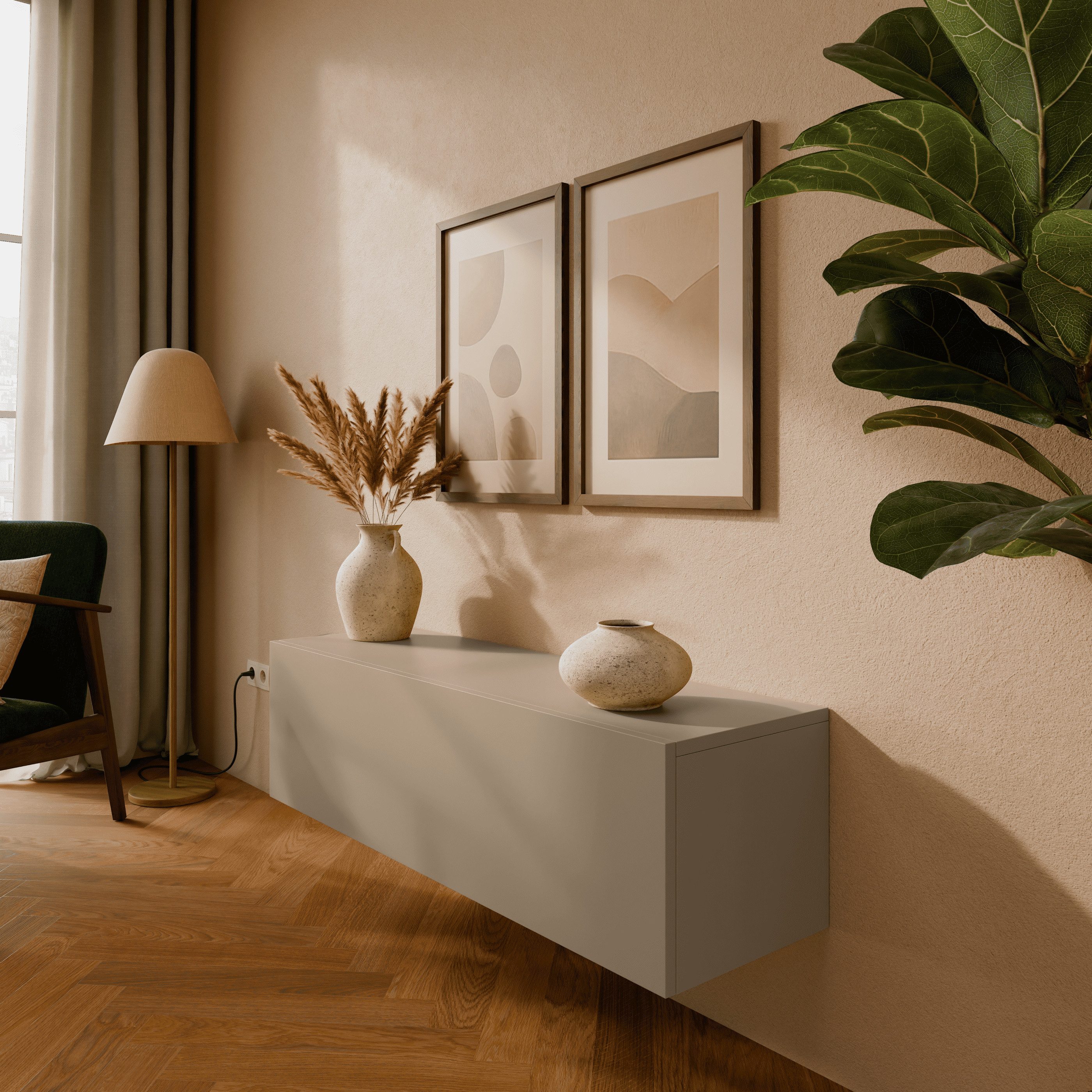 Platan Room Lowboard Kira, TV Schrank günstig online kaufen