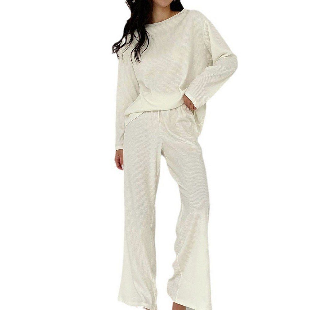 AFAZ New Trading UG Pyjama Freizeitanzug Langarm Warmes Homewear Loungewear Damenkleidung